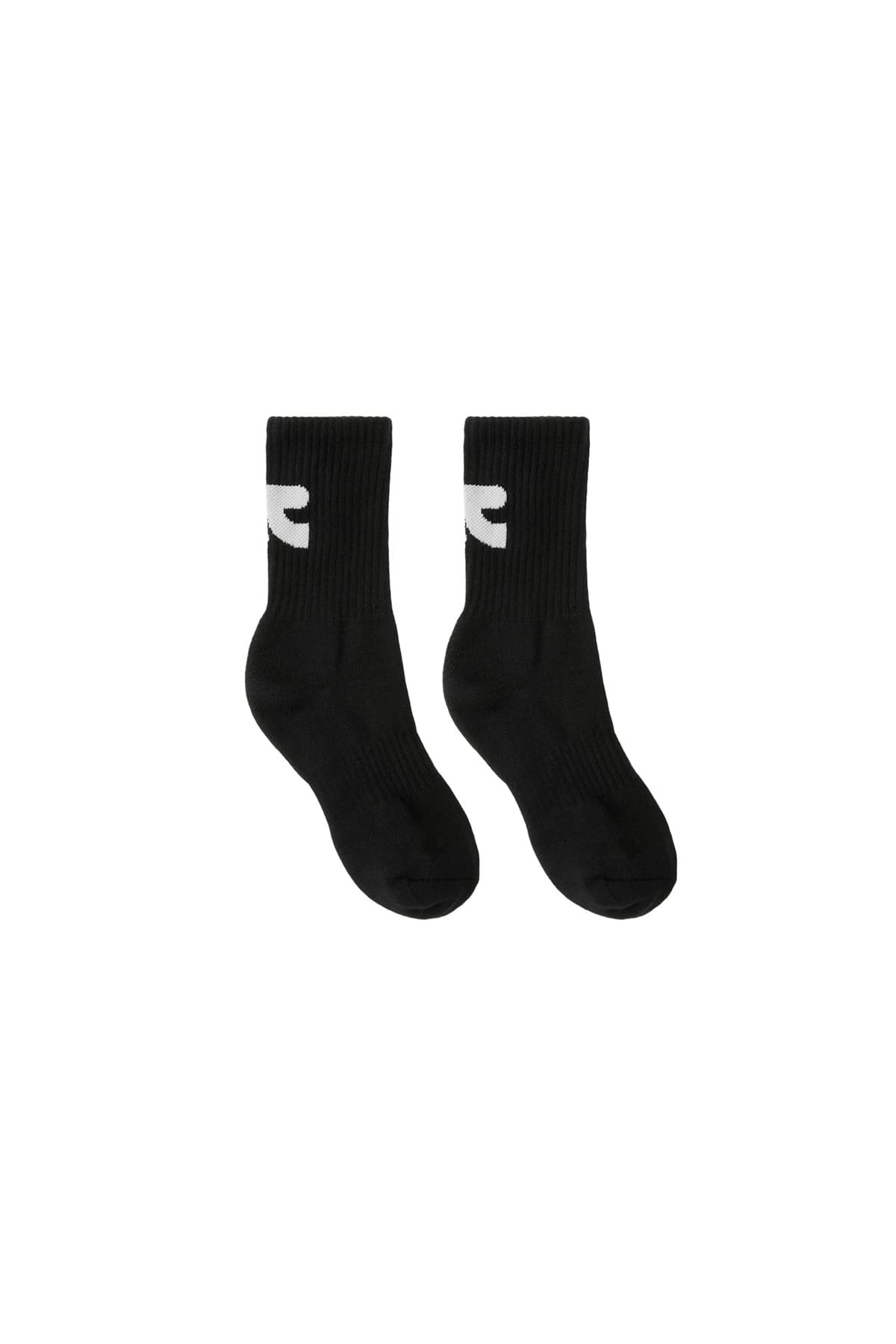 RR LOGO MID SOCKS - BLACK