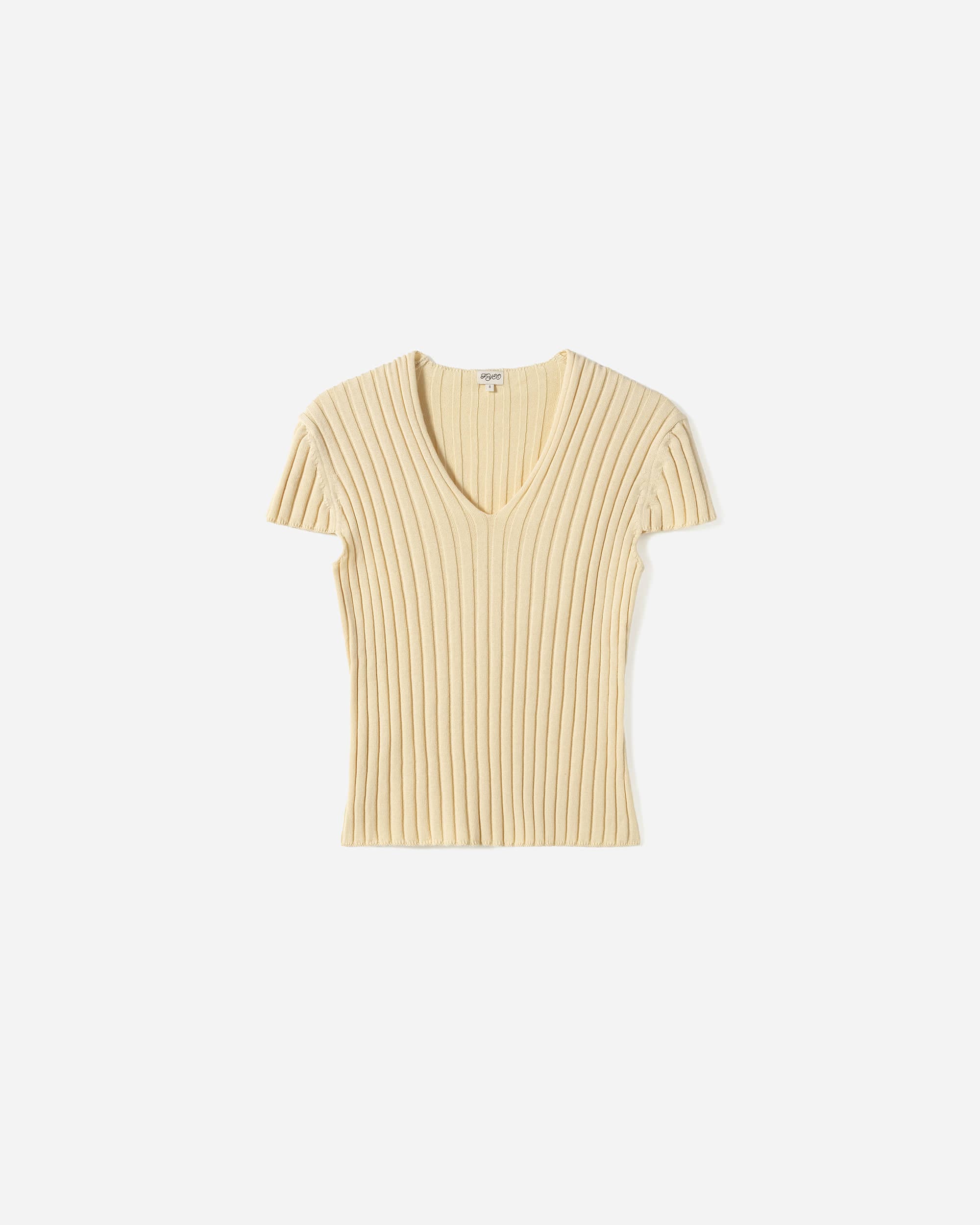 Suri Ribbed V-neck Knit