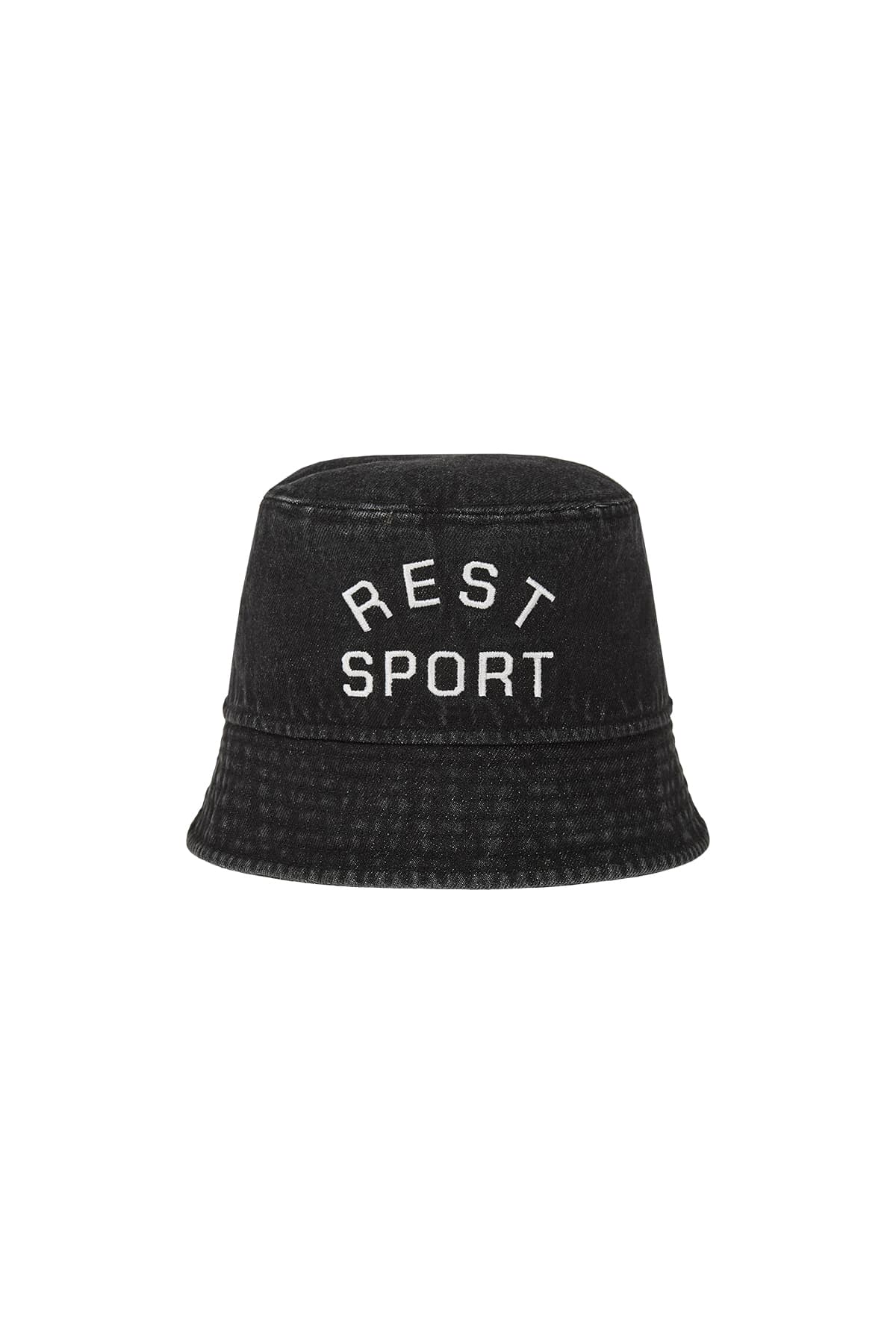 DENIM BUCKET HAT - BLACK