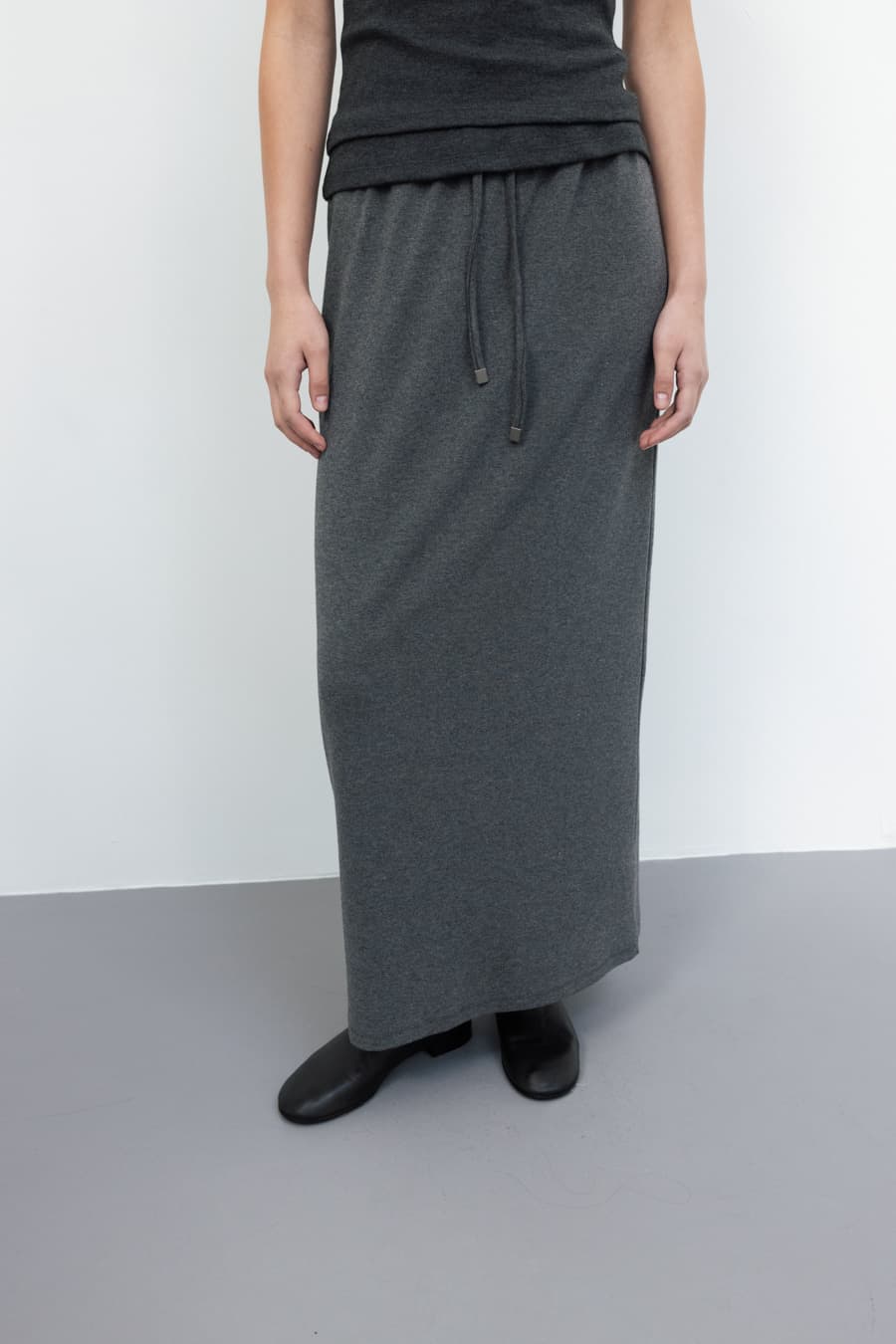 Cotton Banding Skirts (Charcoal)