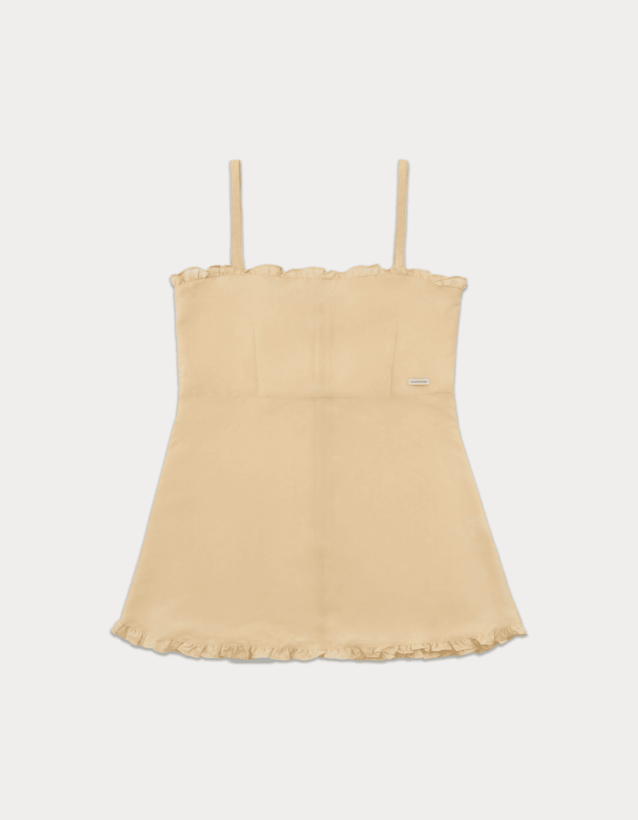 Sheer Frill Layered Dress - Peach Fuzz