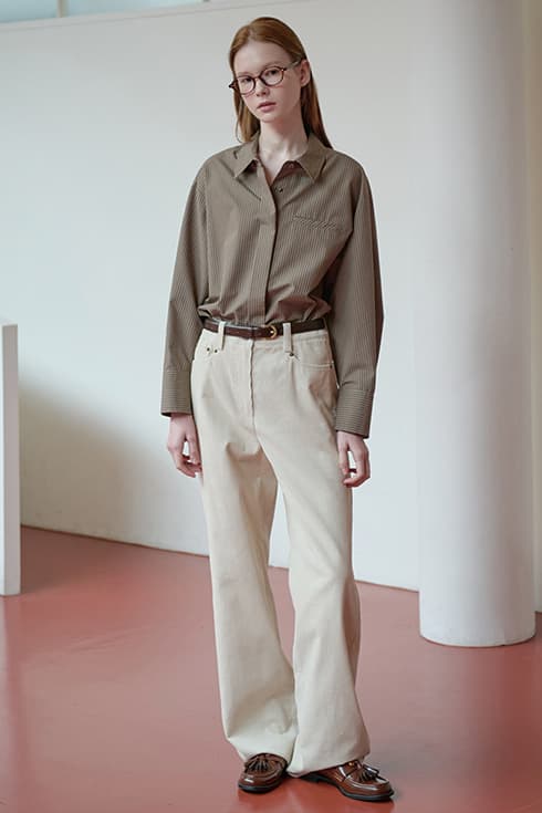 25FN corduroy relax-fit pants [IV]