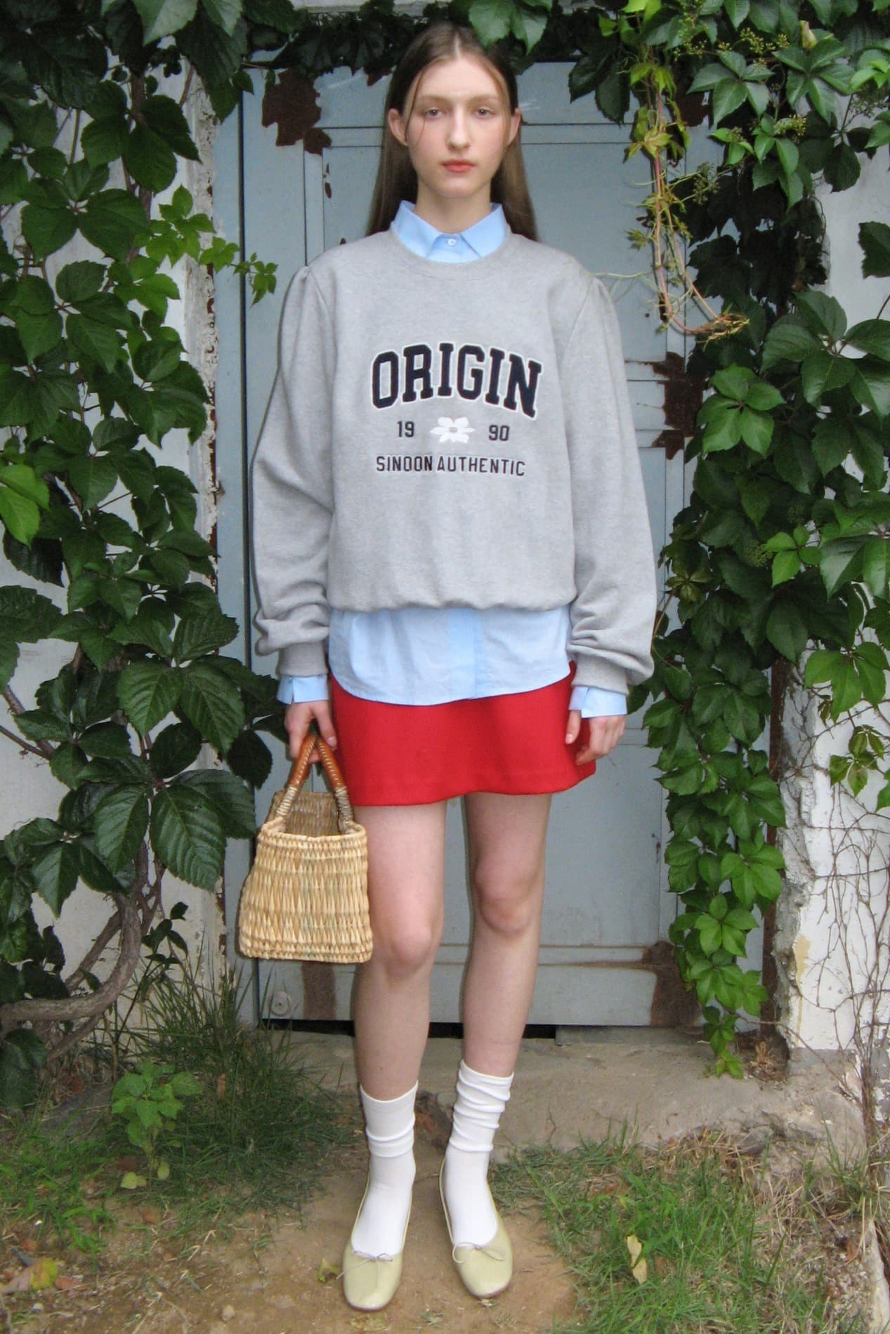 Origin Puff Sweatshirt (Melange Grey)