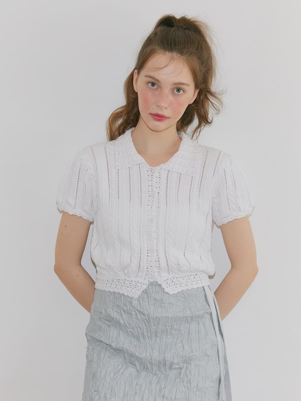 PETIT CROCHET KNIT (WHITE)
