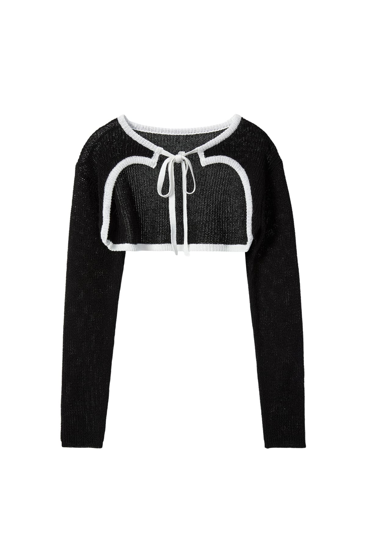 RR KNIT BOLERO - BLACK