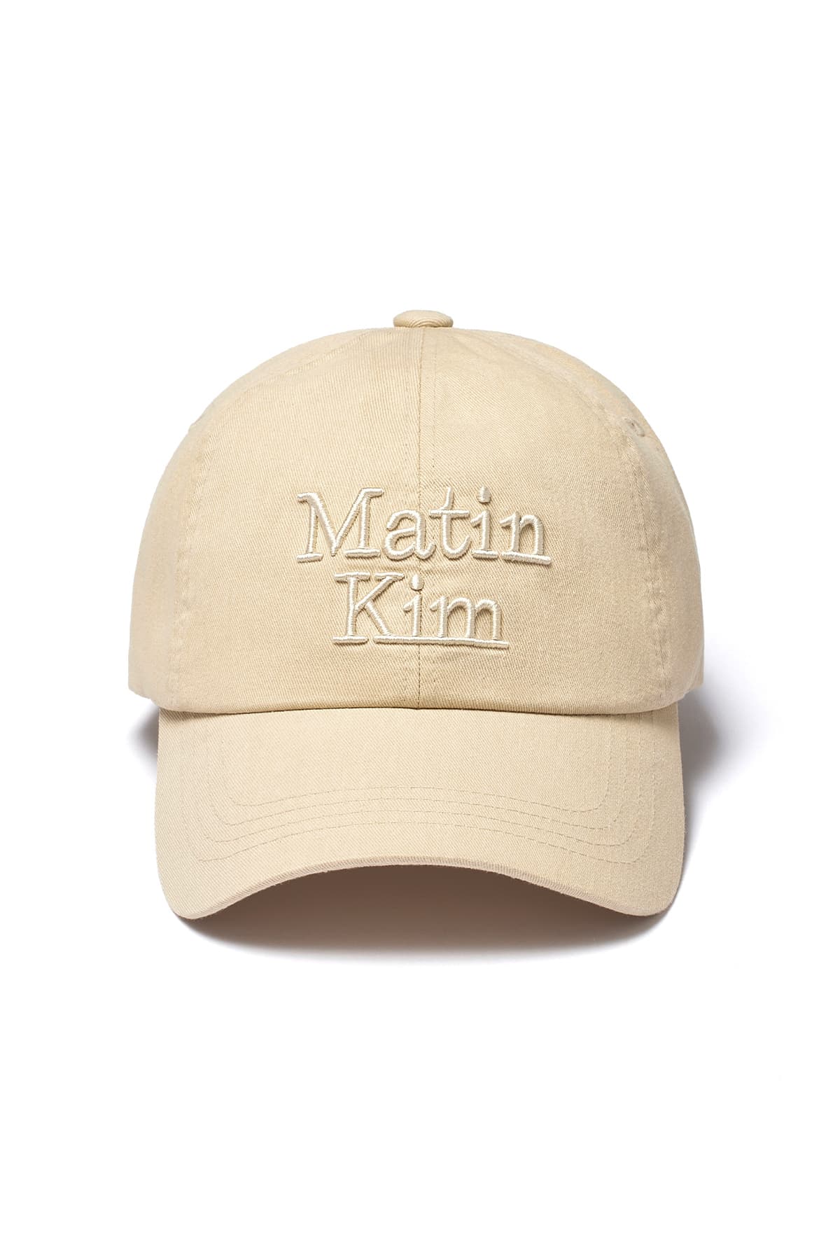MATIN VOLUME LOGO BALL CAP IN BEIGE