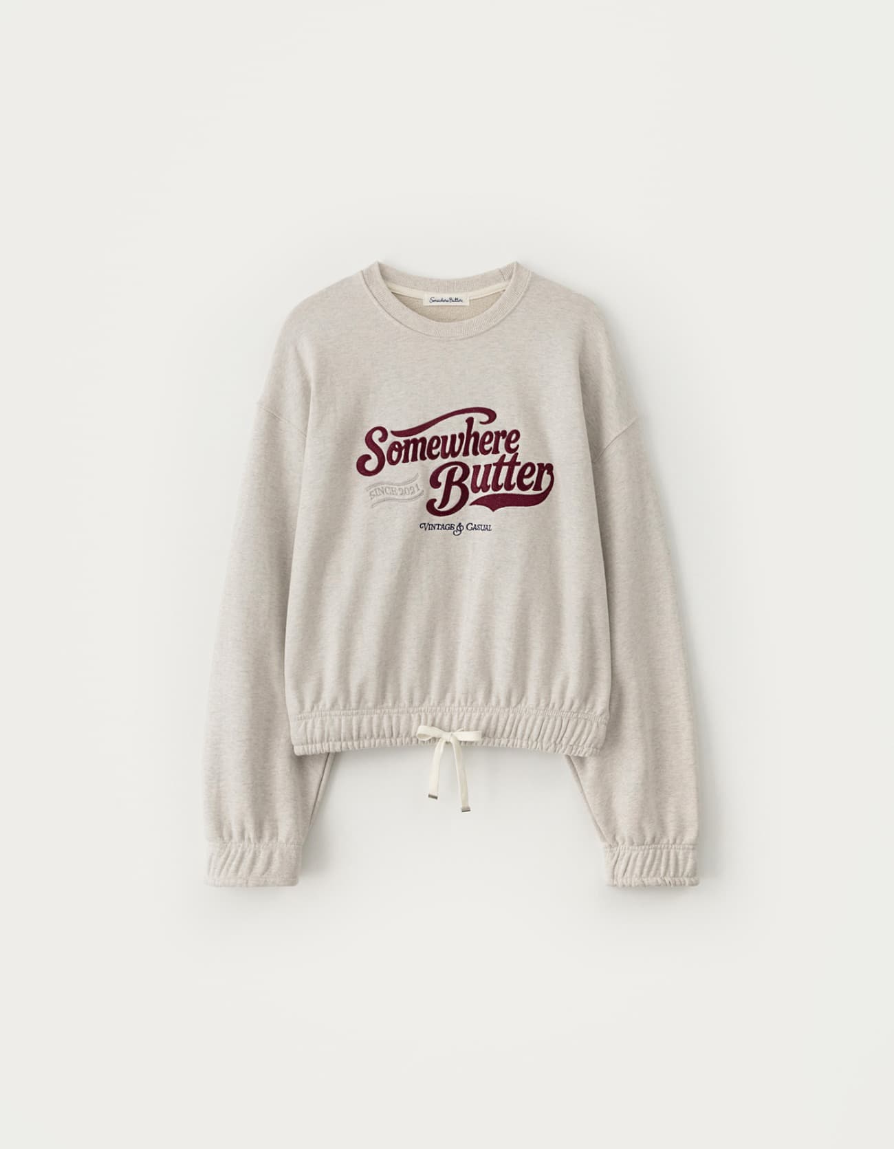 Banding Vintage Sweatshirt - Oatmeal
