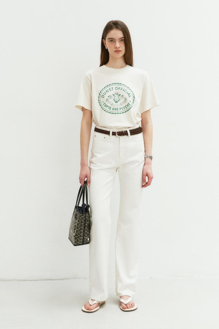UNISEX CUPID CAMPUS T-SHIRT CREAM