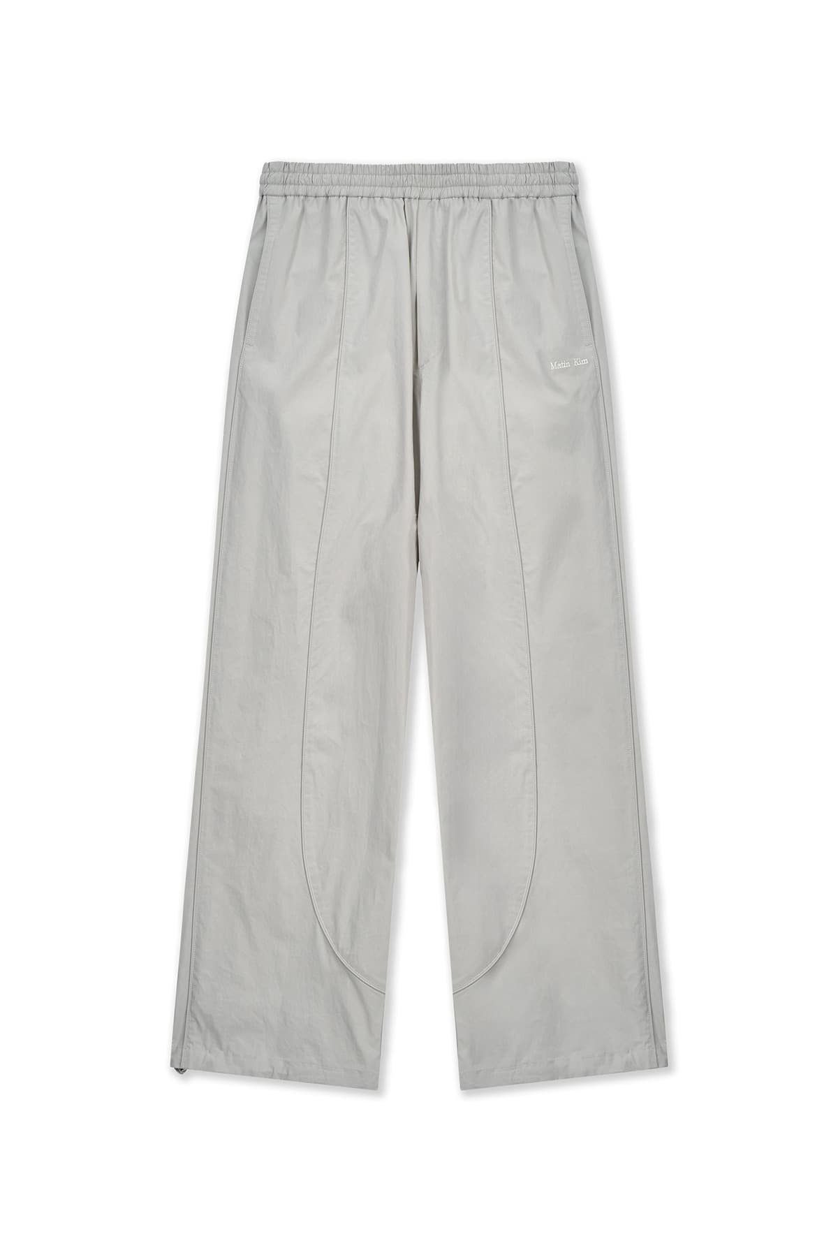 MULTI PANEL WIDE PANTS IN LIGHT GREY