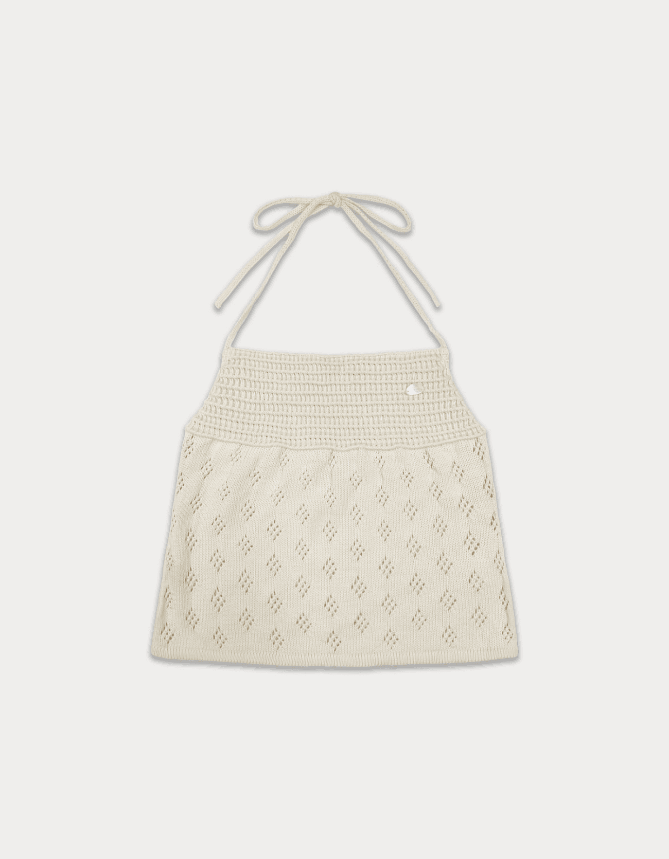 3rd / Skashi Halter Neck Knit Sleeveless - Cream