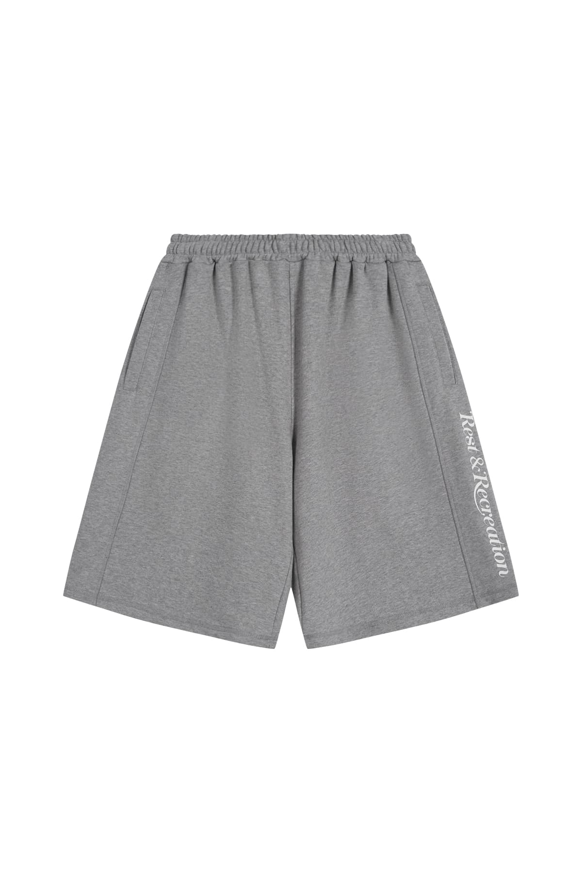 SWEAT MIDI SHORTS - GREY