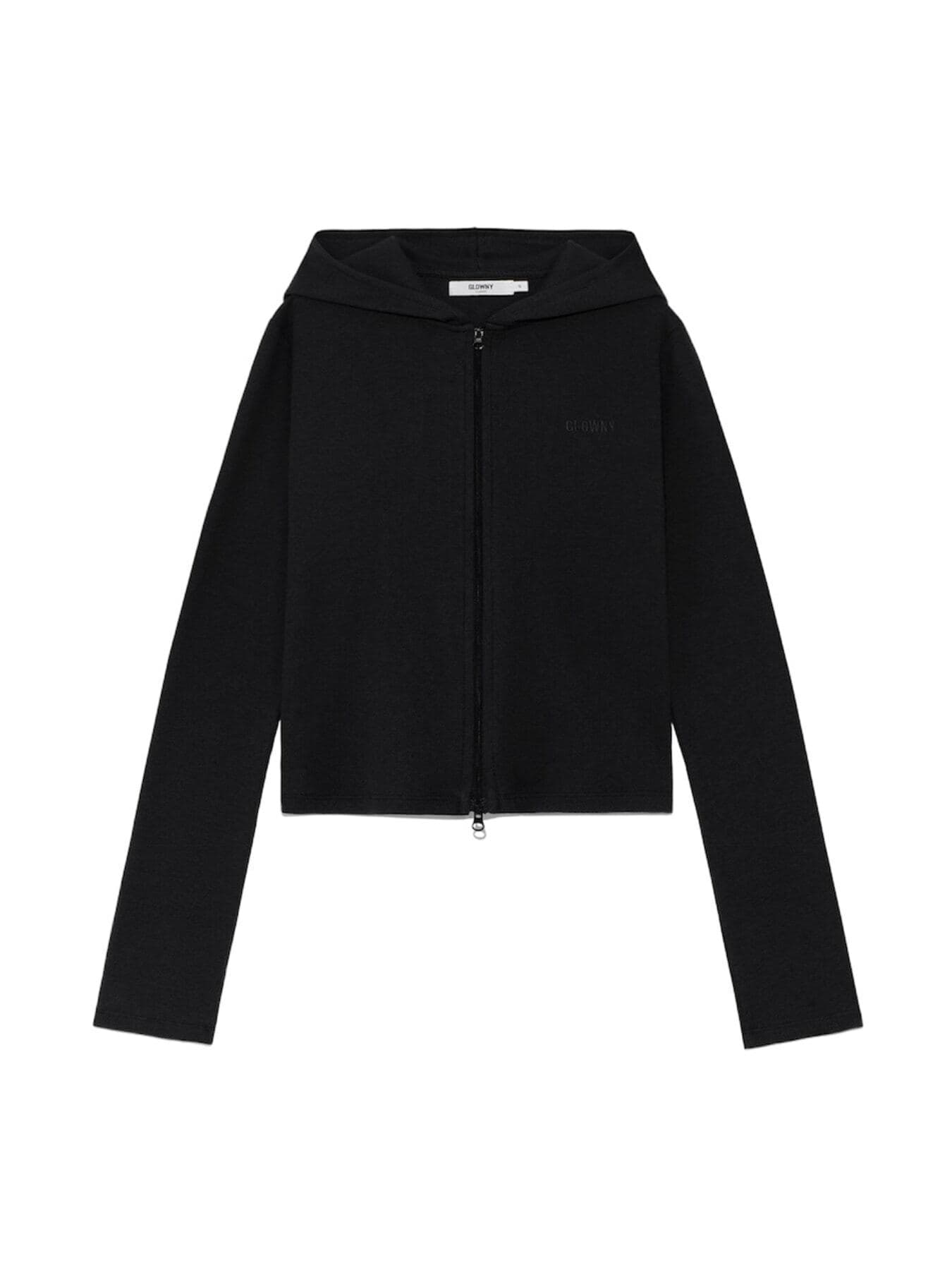 G CLASSIC ESSENTIAL RIB ZIP-UP (BLACK)