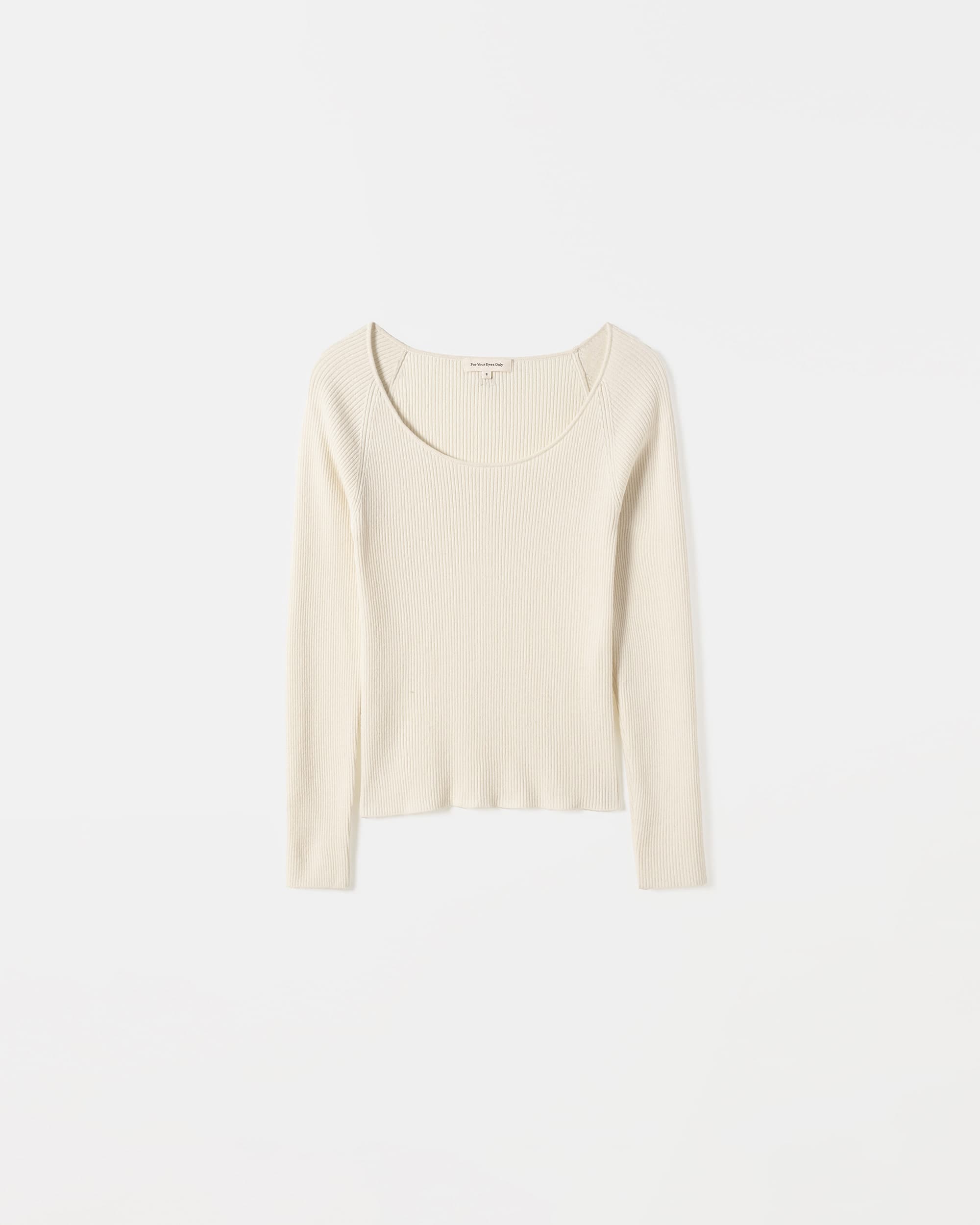 Lua Scoop Neck Ribbed Top