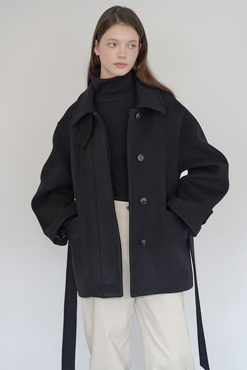 25WN winter volume coat [BK]