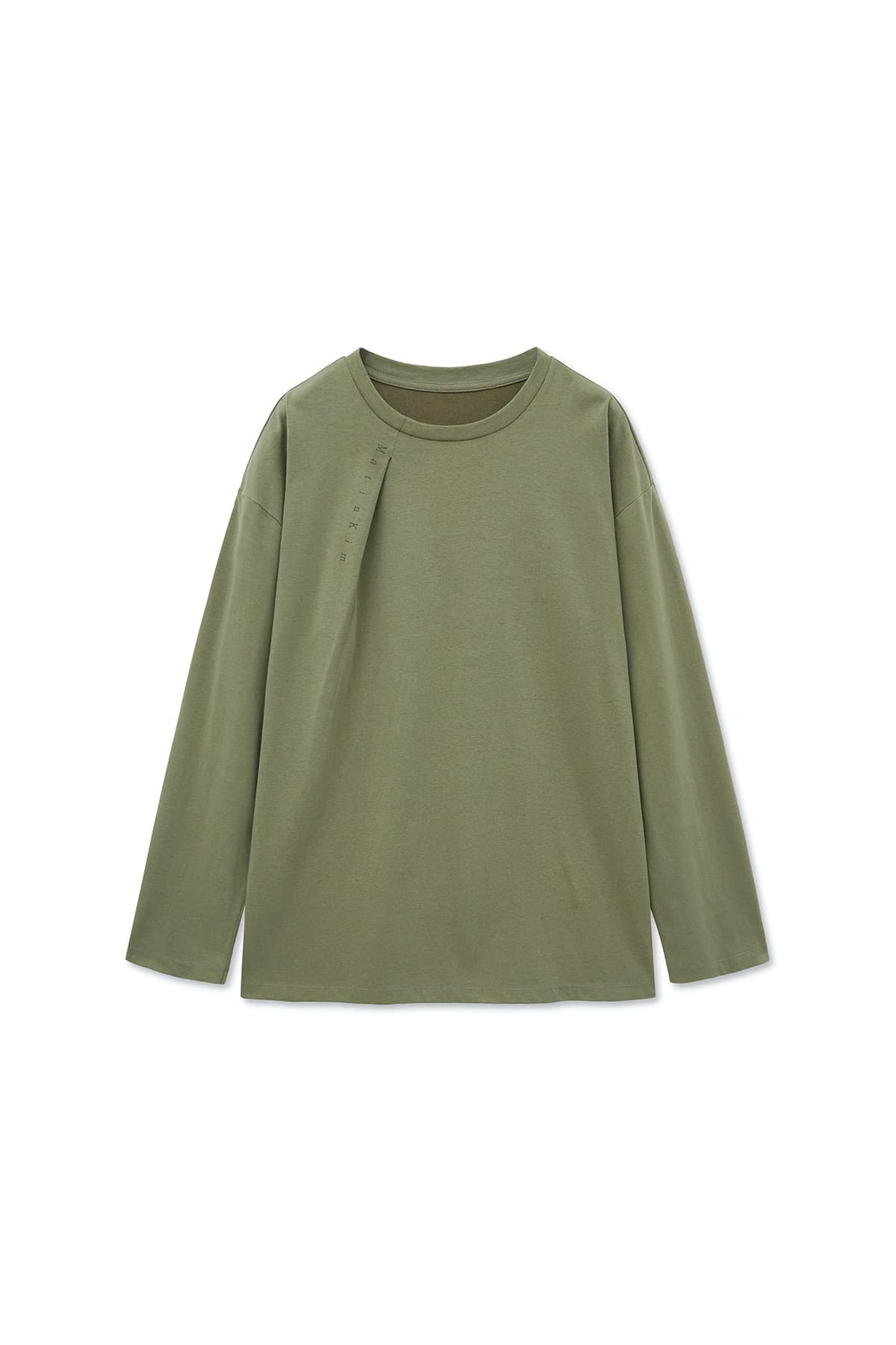 TUCK POINT LONG SLEEVE TOP FOR MEN IN LIGHT KHAKI