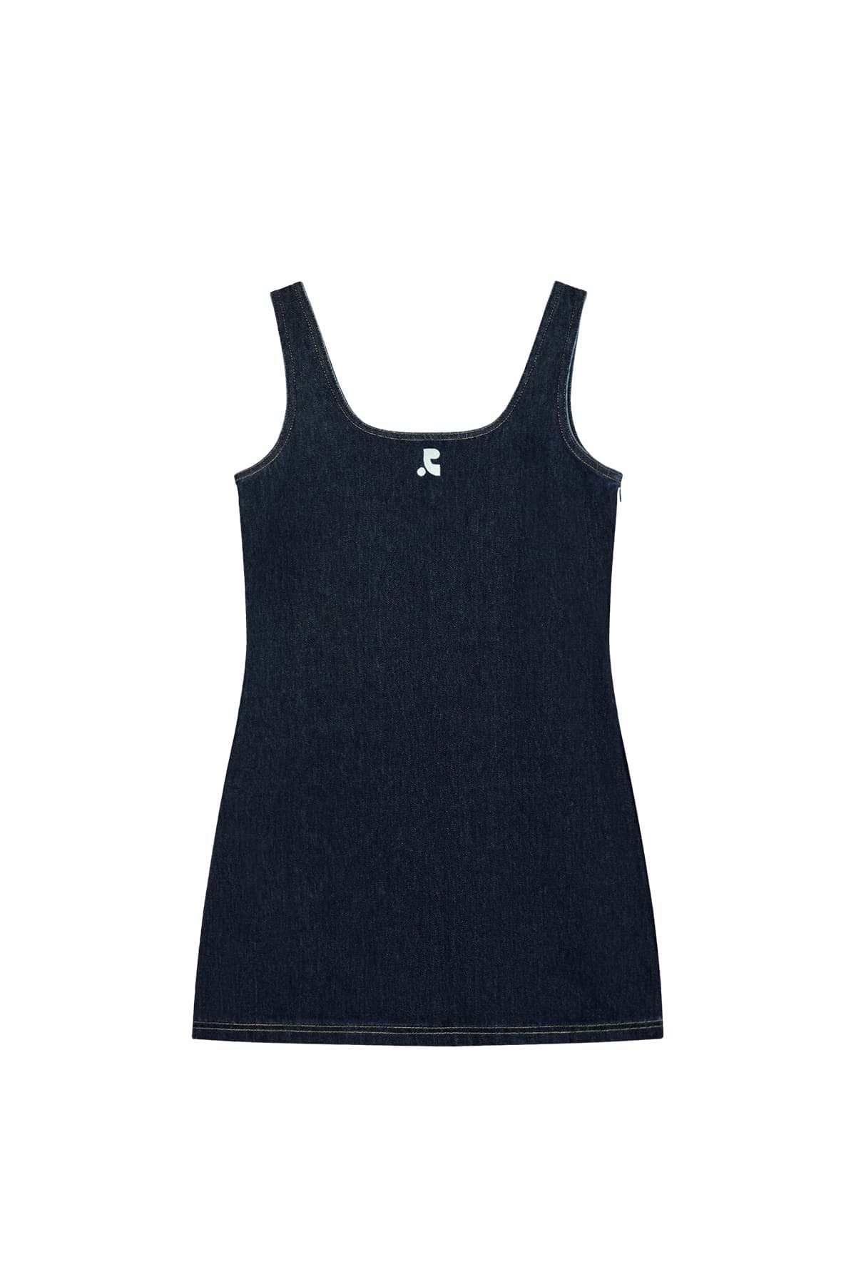 DENIM MINI DRESS - BLUE