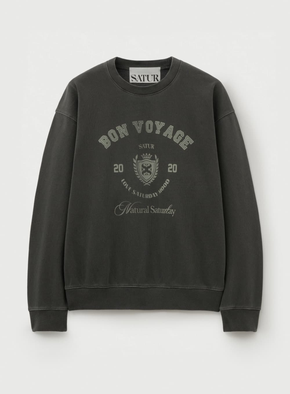 Bon Voyage Dyed Sweatshirt - Charcoal