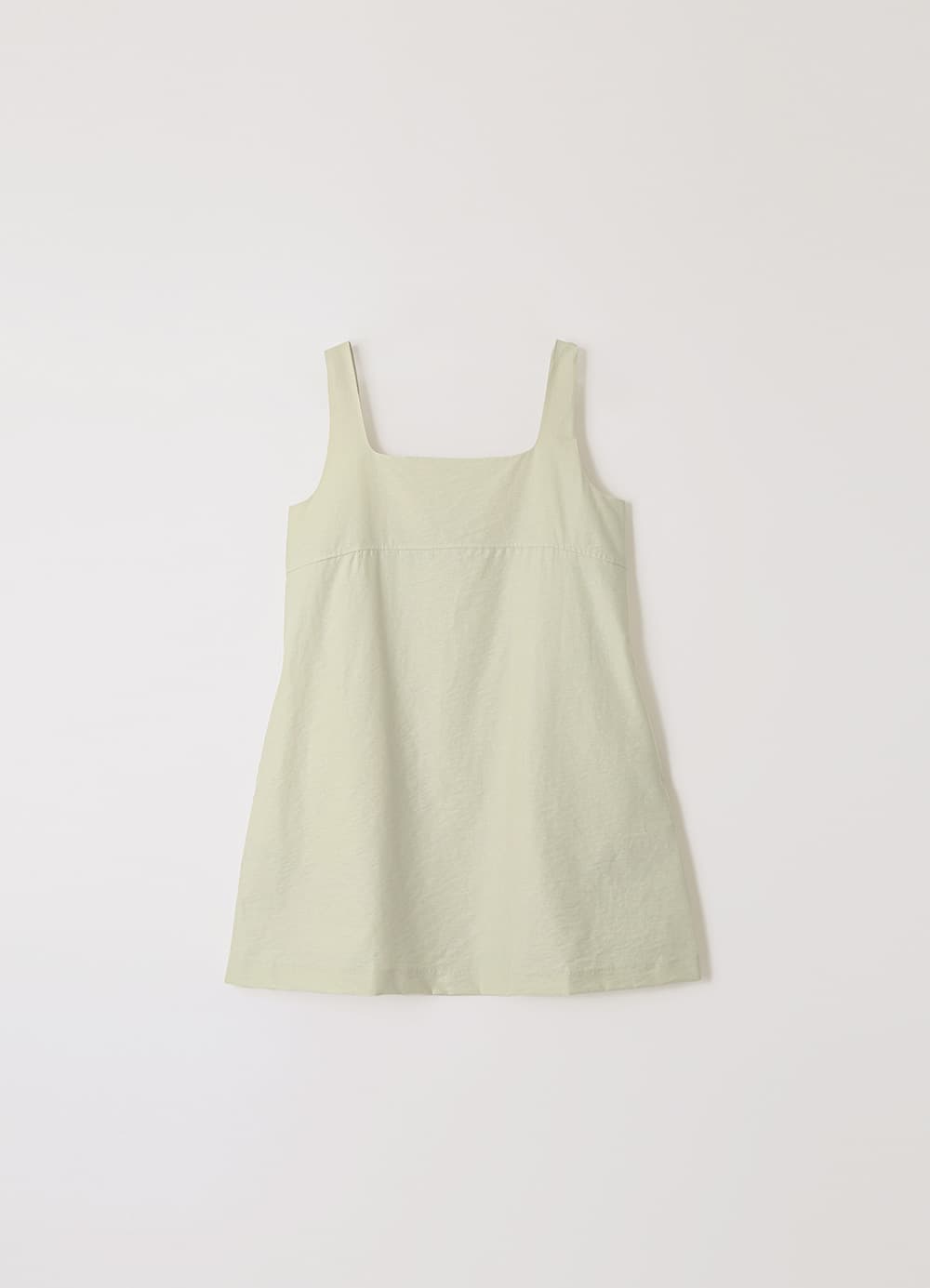 Squared-Neck Mini Dress - Sage Mint