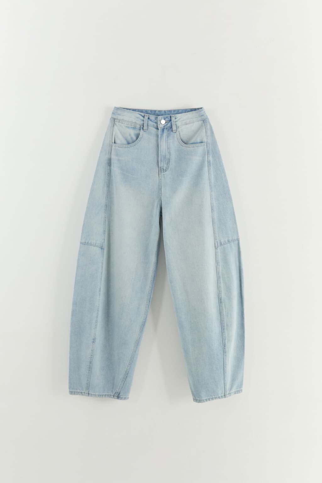 와이드 커브드 데님 LIGHT BLUE