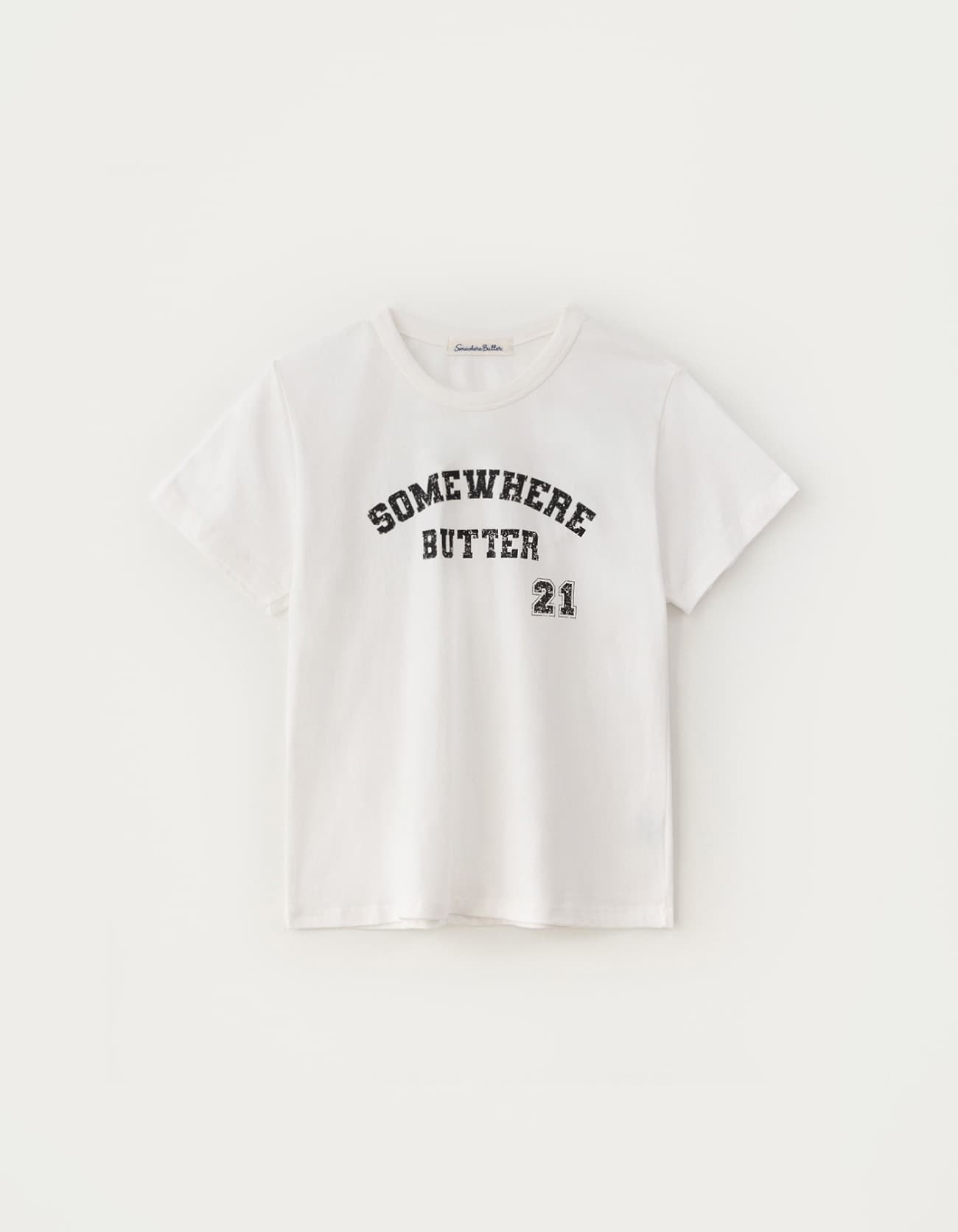 21 Square Logo Top - Ivory