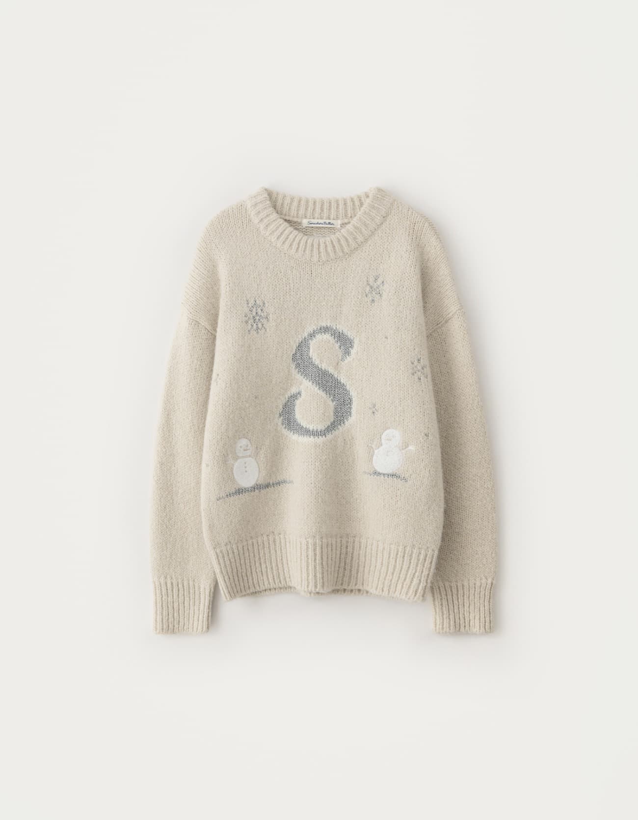 Snowball Symbol Logo Sweater - Cream