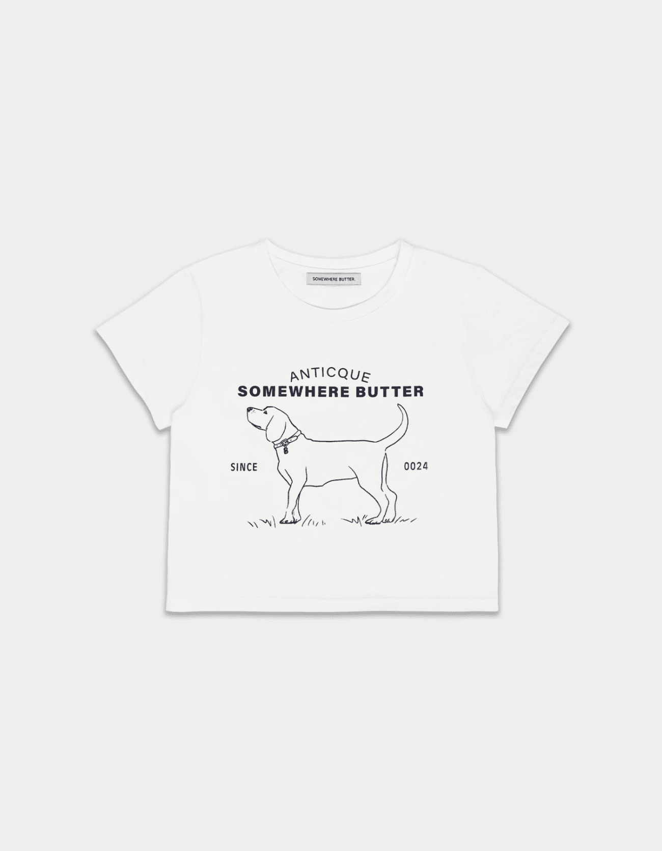 Love dog vintage top - ivory