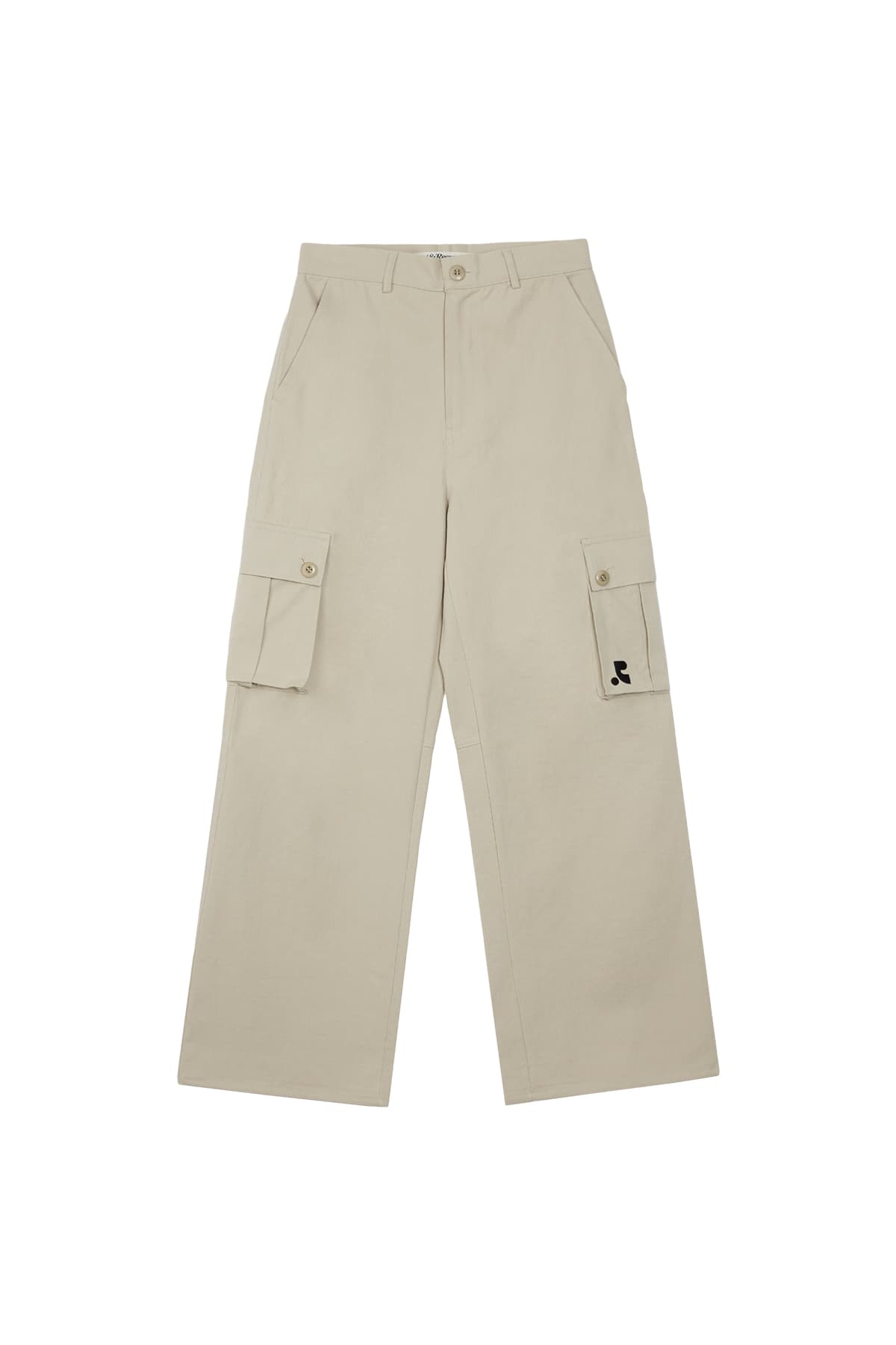 COTTON CARGO PANTS - BEIGE