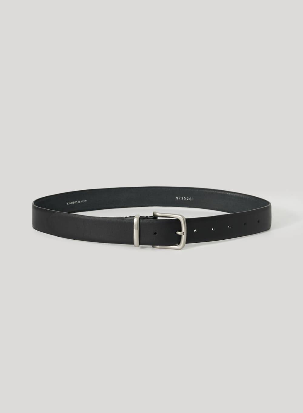Unlined Leather Belt Black