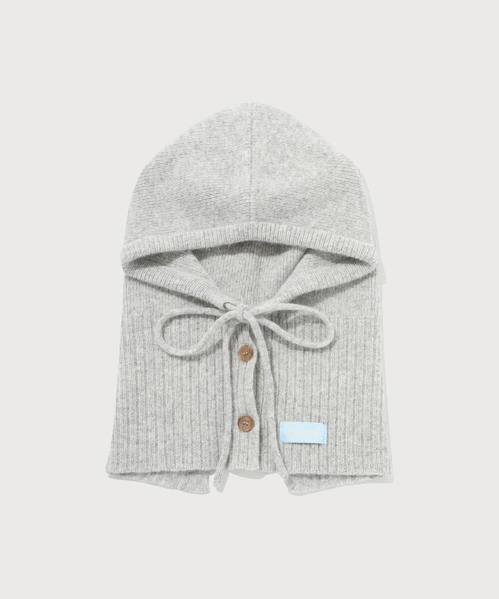 우먼 클로버하트 베이직 바라클라바 Melange Gray