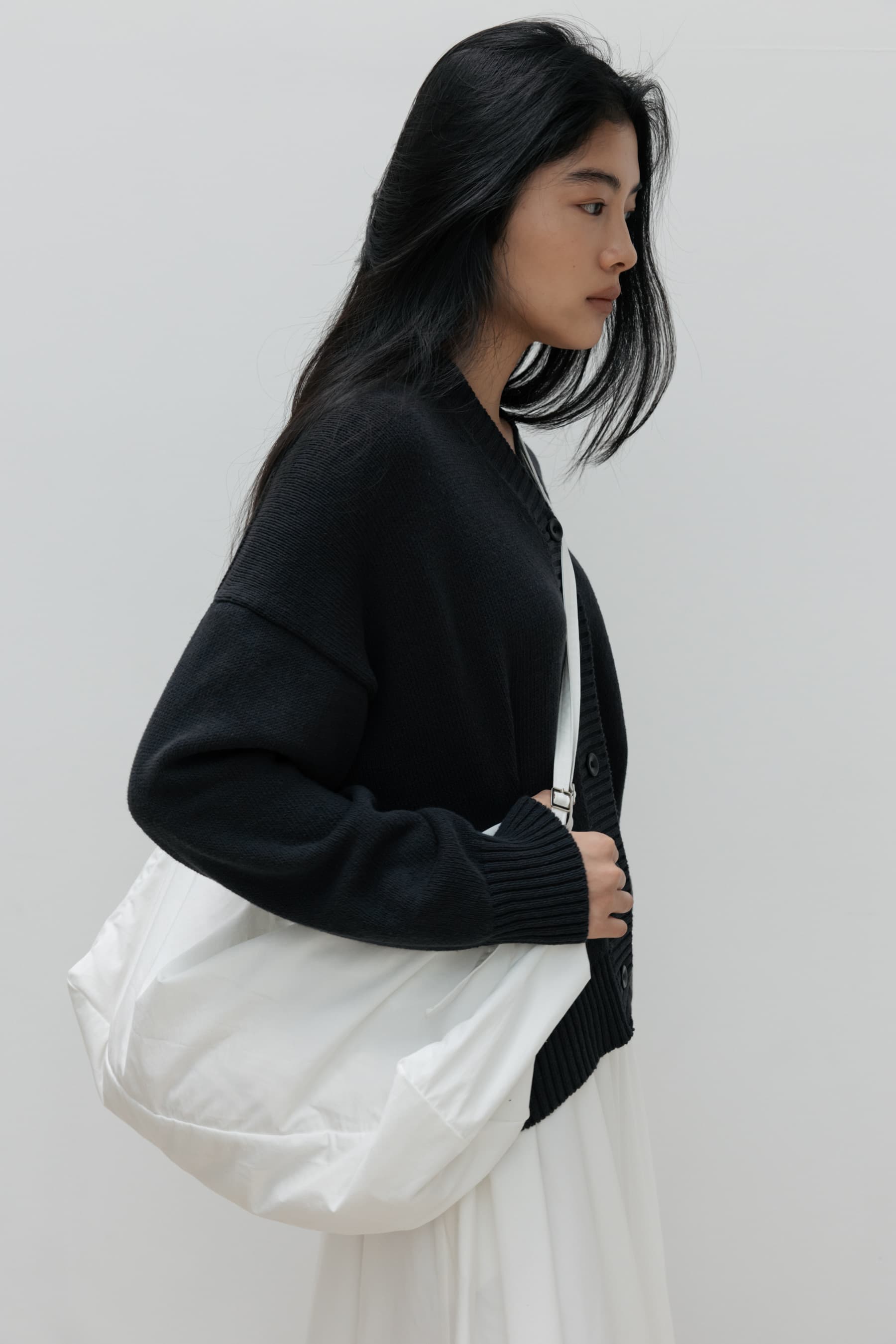 Light Square Shoulder Bag (White)