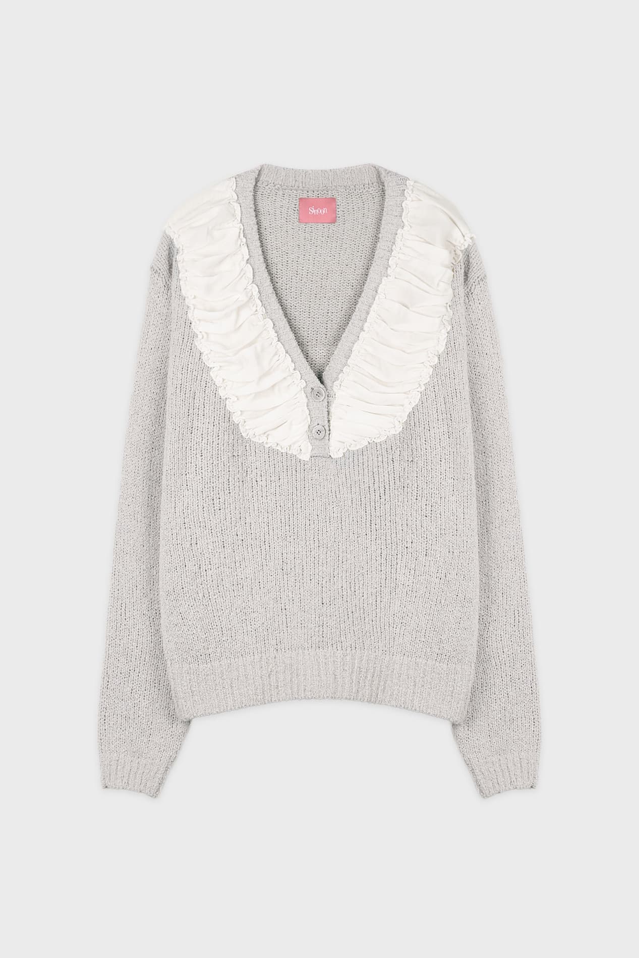 Chiffon Shirring Knit (Grey)
