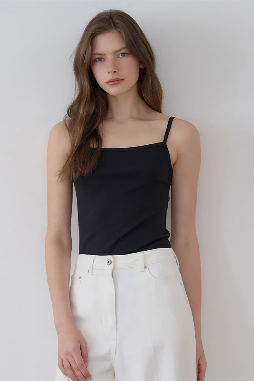 Essential soft-ribbed slim top 3colors [N6PSTS05]