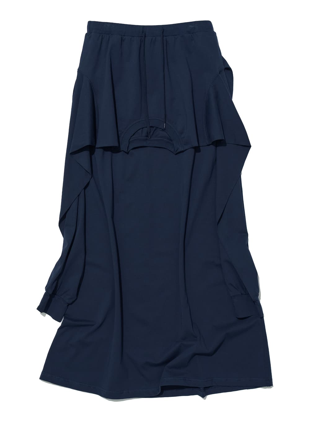 DECONSTRUCTED TEE MAXI SKIRT_NAVY