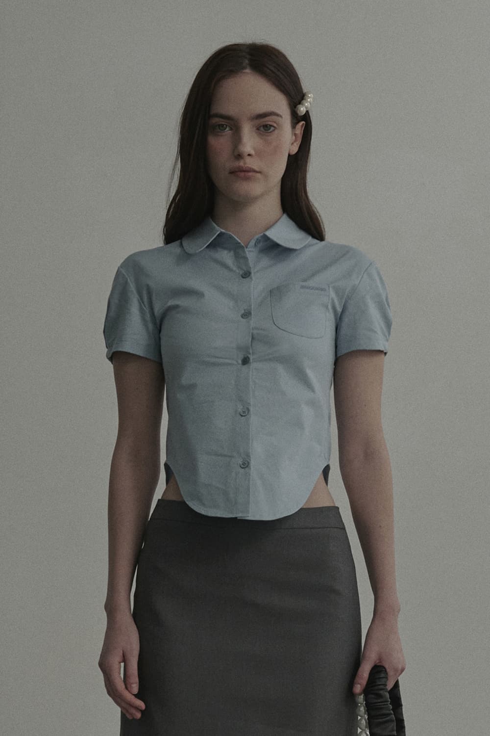 Rhode Half-Sleeve Shirt - Sky Blue