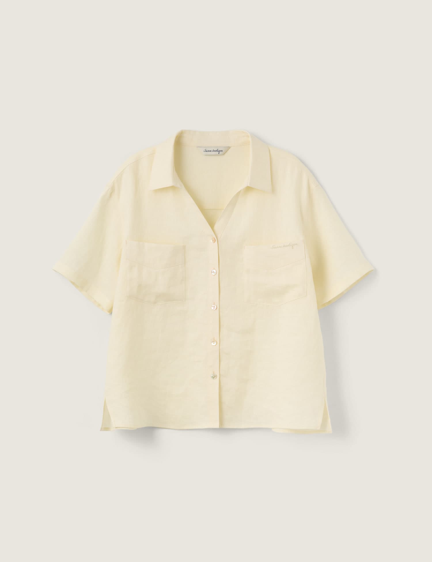 Belle Linen Shirt (Cream)
