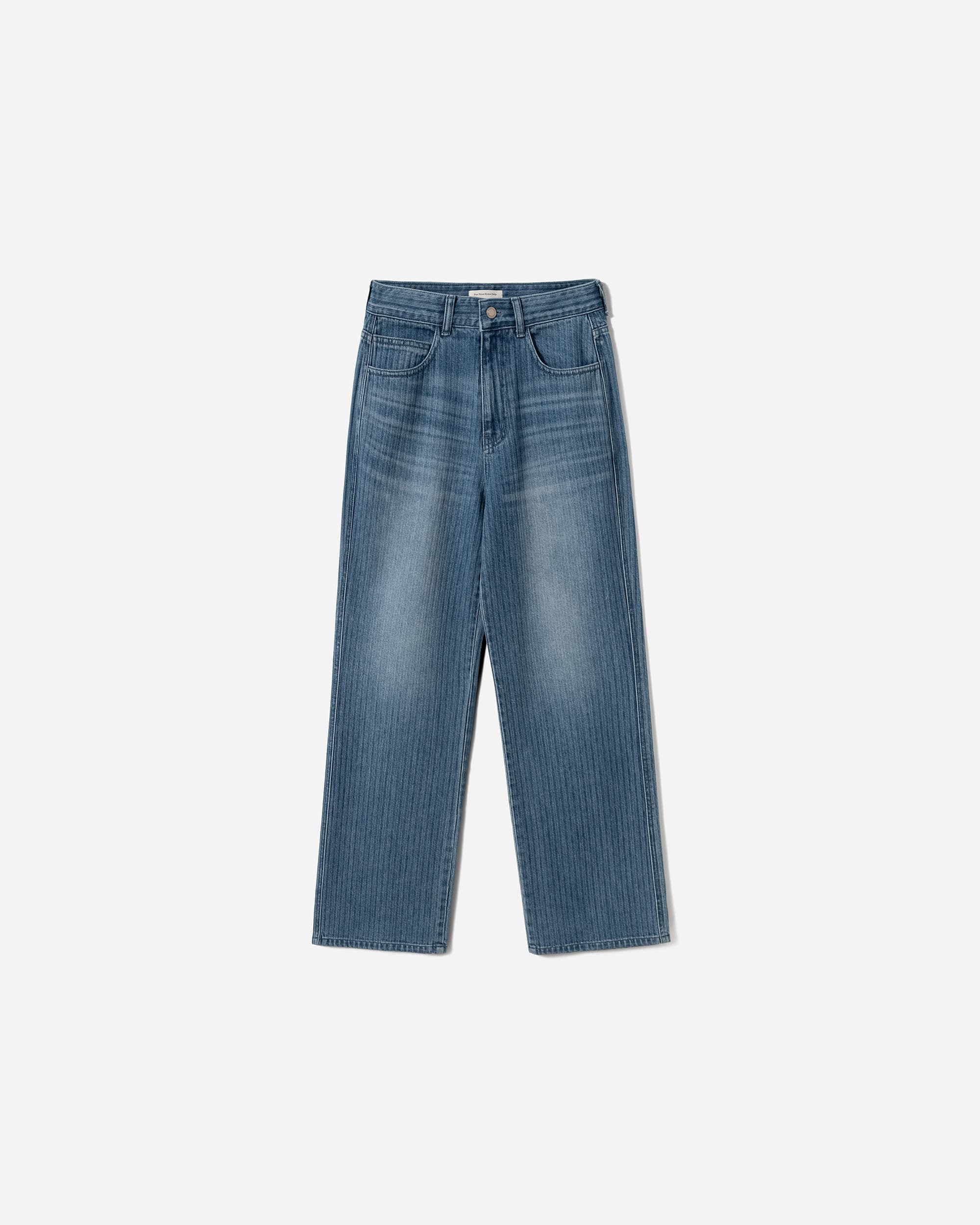 Vila Stripe Straight Denim