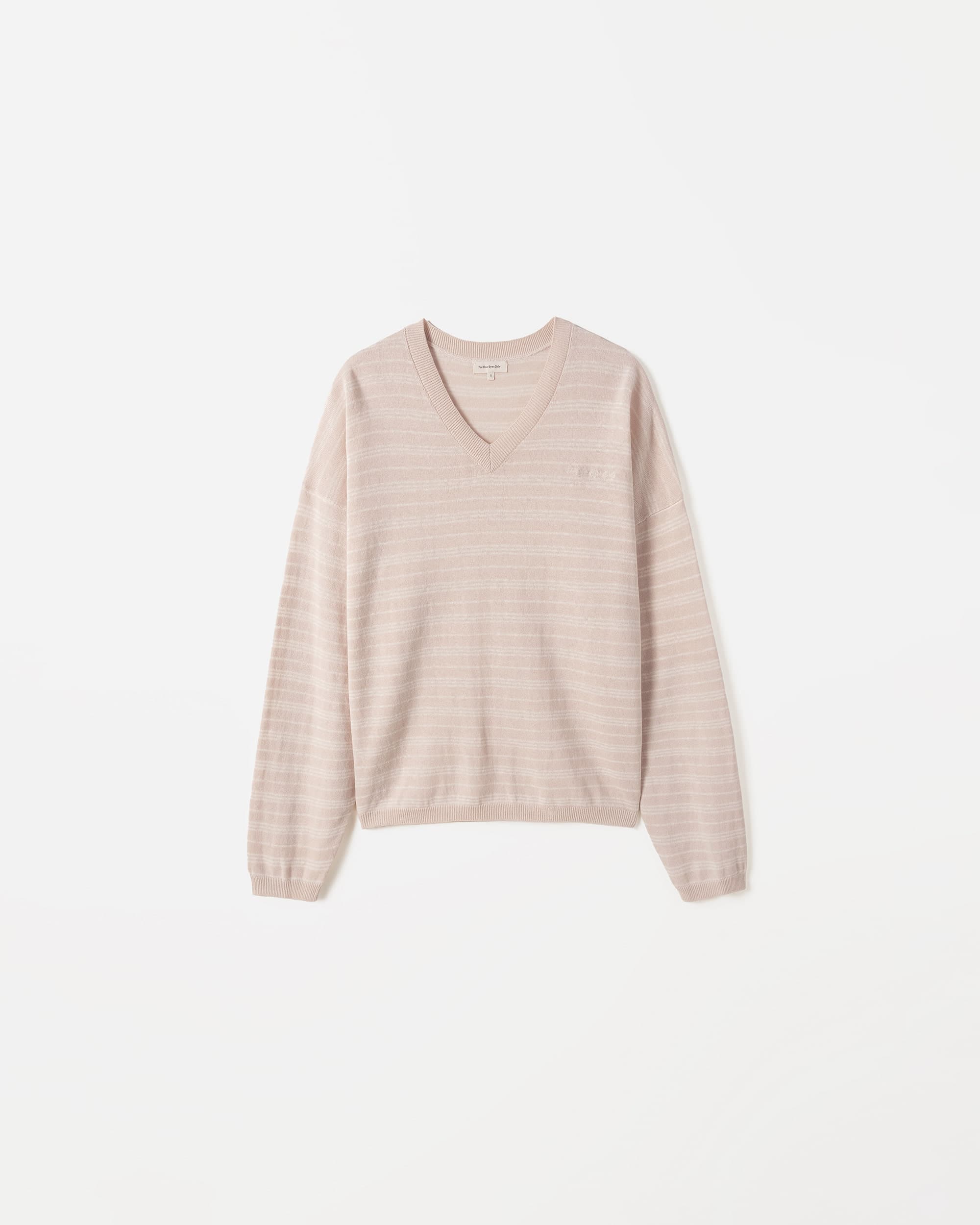 If Stripe V-neck Knit