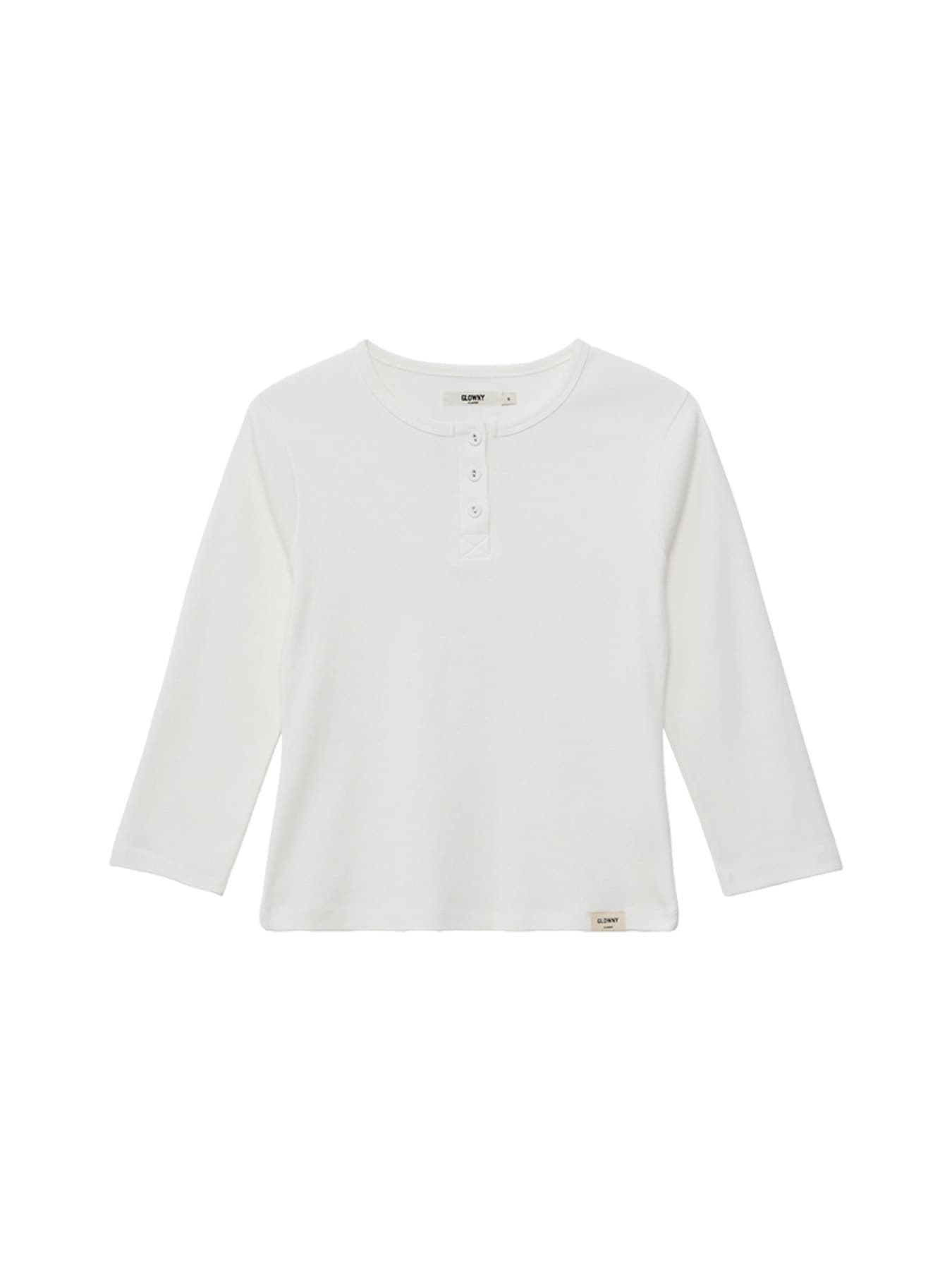 3/4 BUTTON FLY TEE (WHITE)