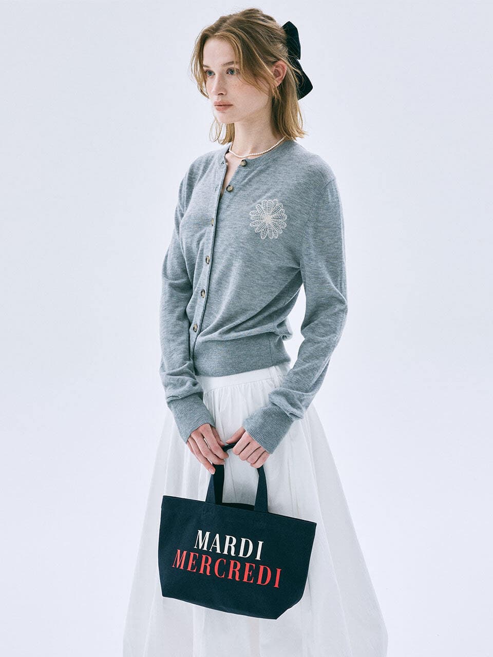 CANVAS TOTE BAG LA TYPO FRANCAISE_NAVY