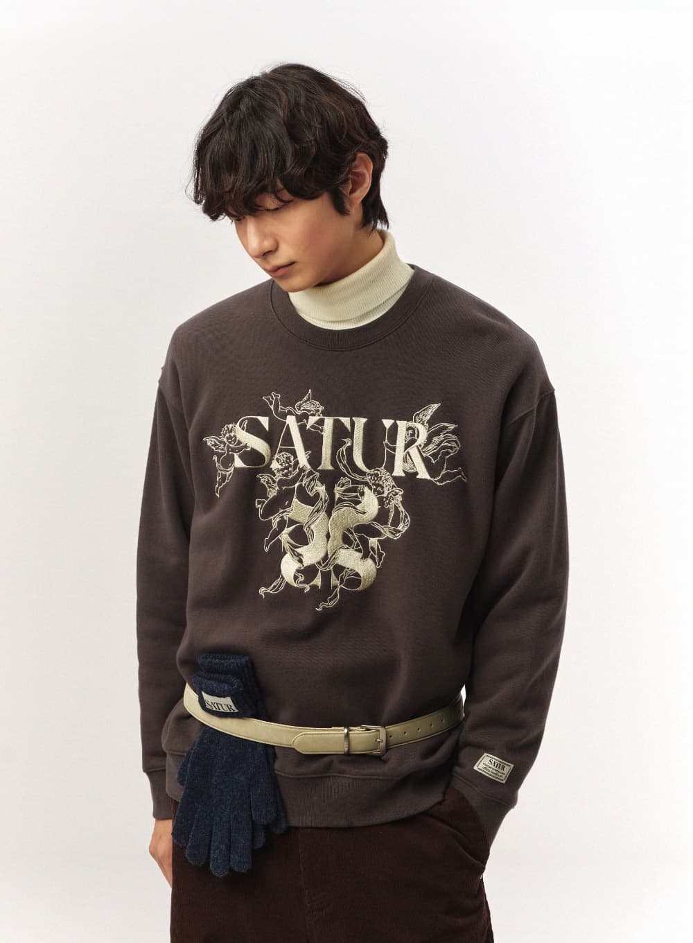 Angel Graphic Sweatshirt - Charcoal