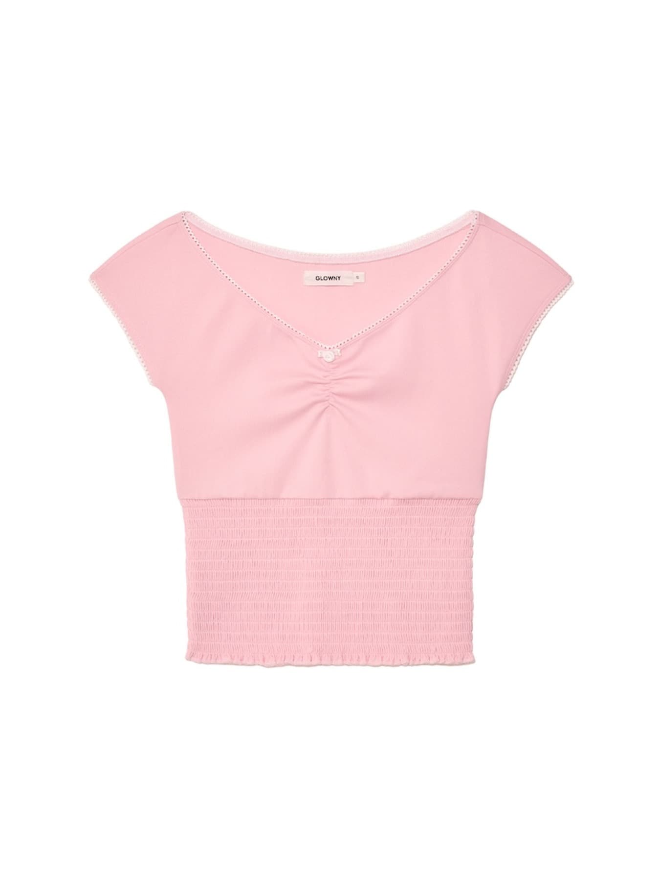 PEEKABOO SMOKE TEE (PINK)