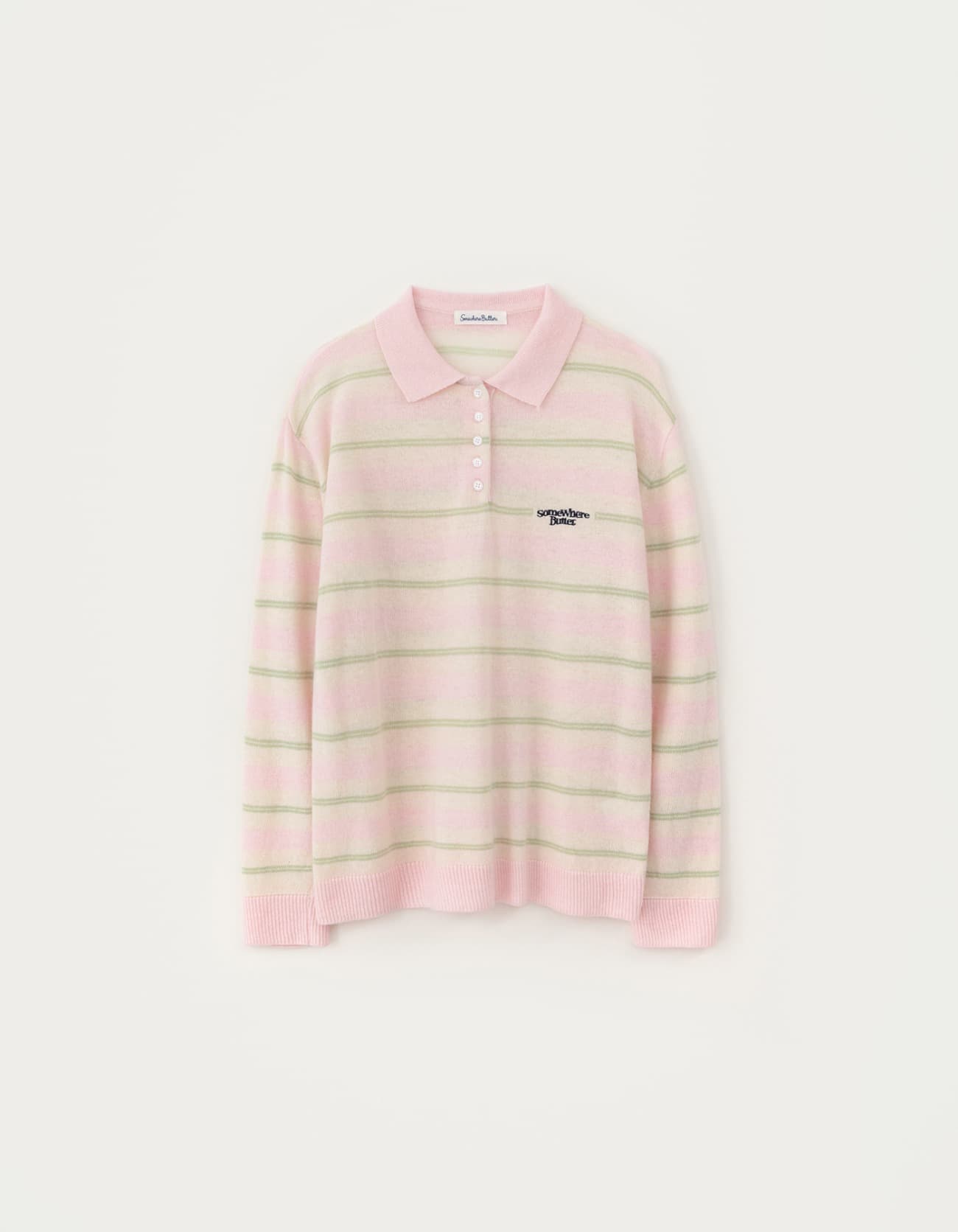 Toma Stripe Knit - Light Pink