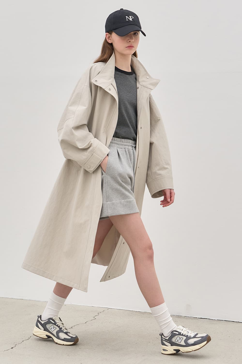 Urban volume field coat Ecru [N6SCT03]