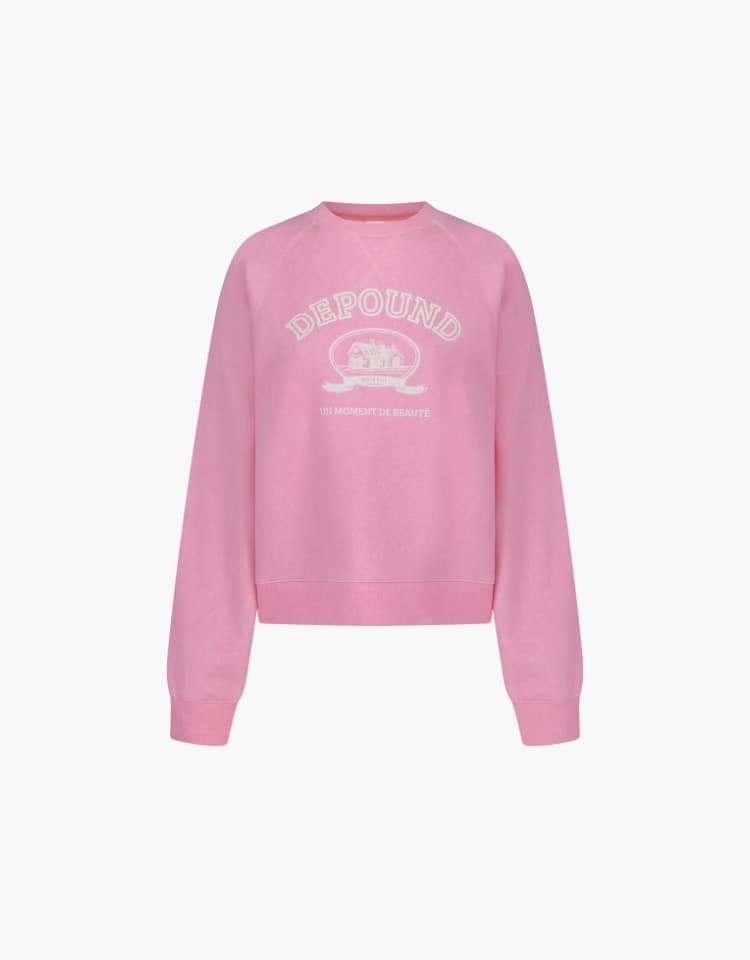 artwork pigment sweatshirt - pink