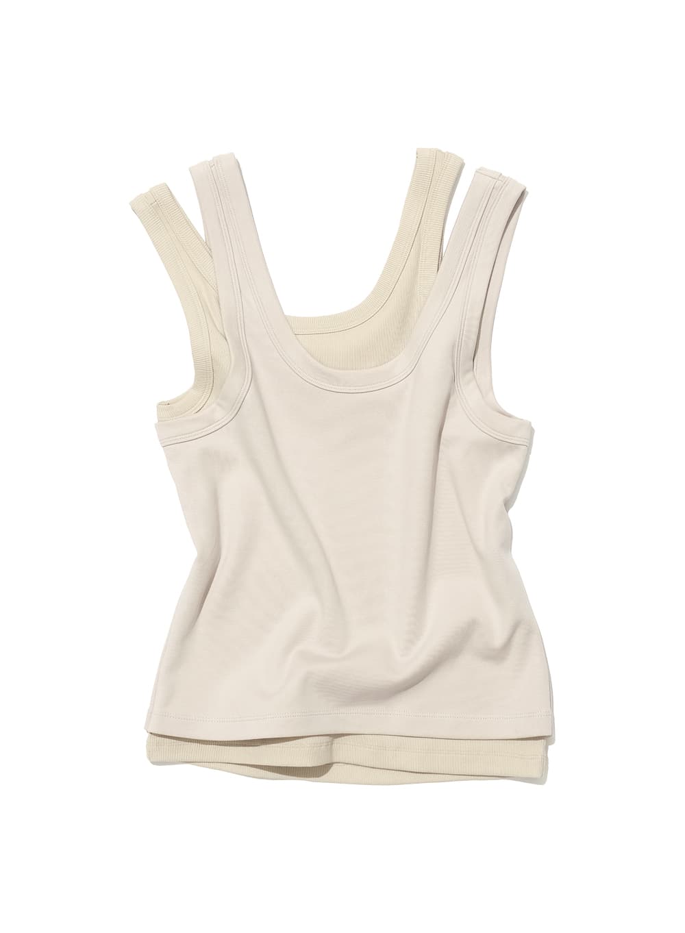 OVERLAY SLEEVELESS_ECRU