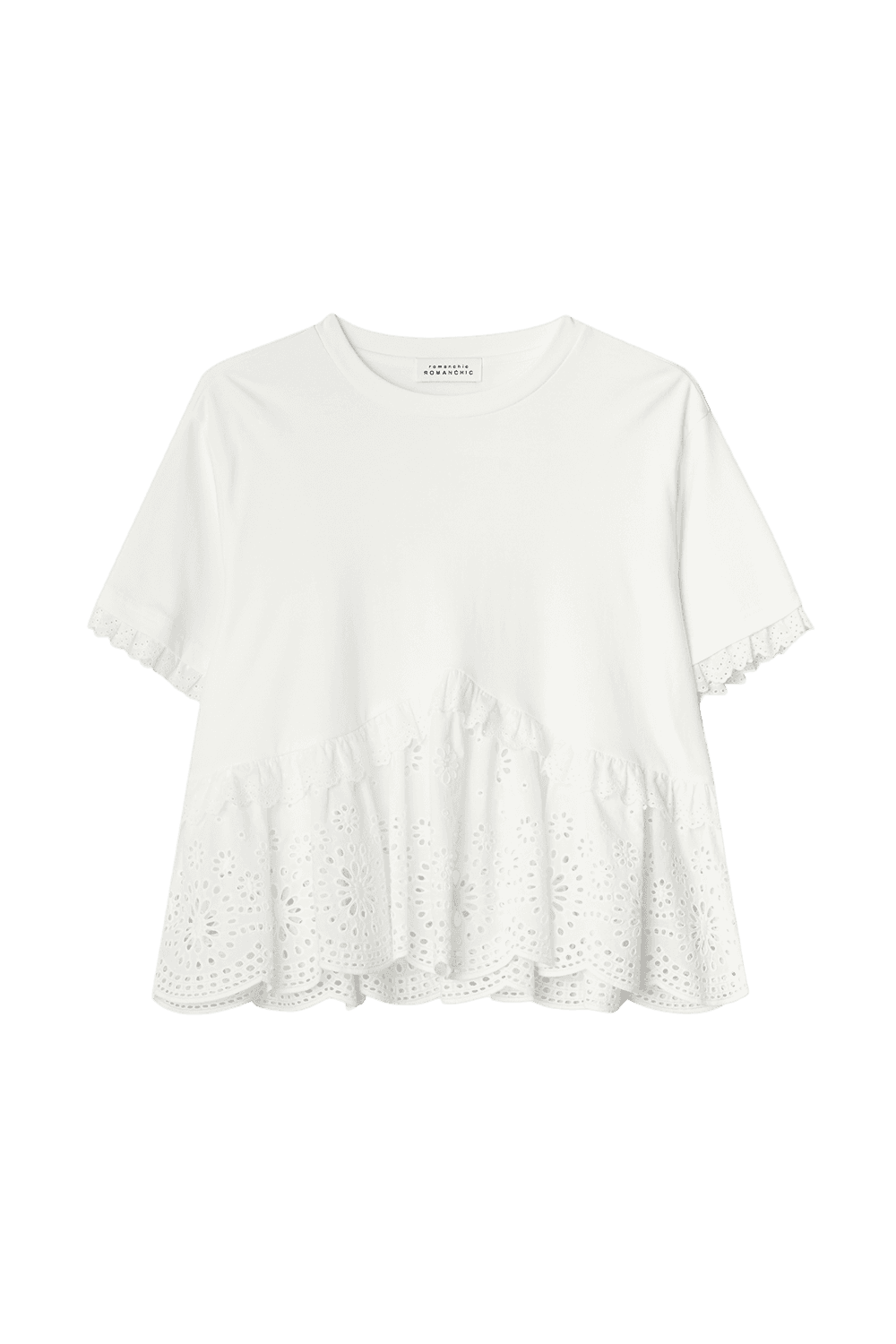 Romantic Frill Tee (White)