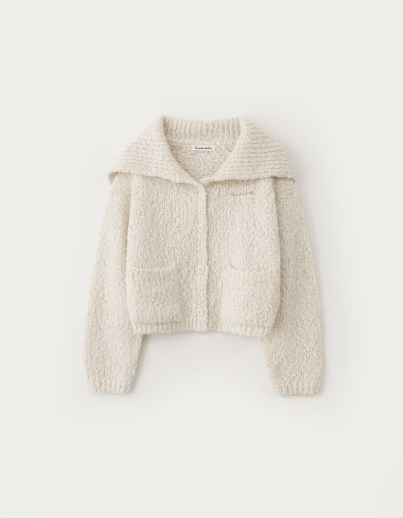 Buddy Wool Sailor Cardigan - Ivory