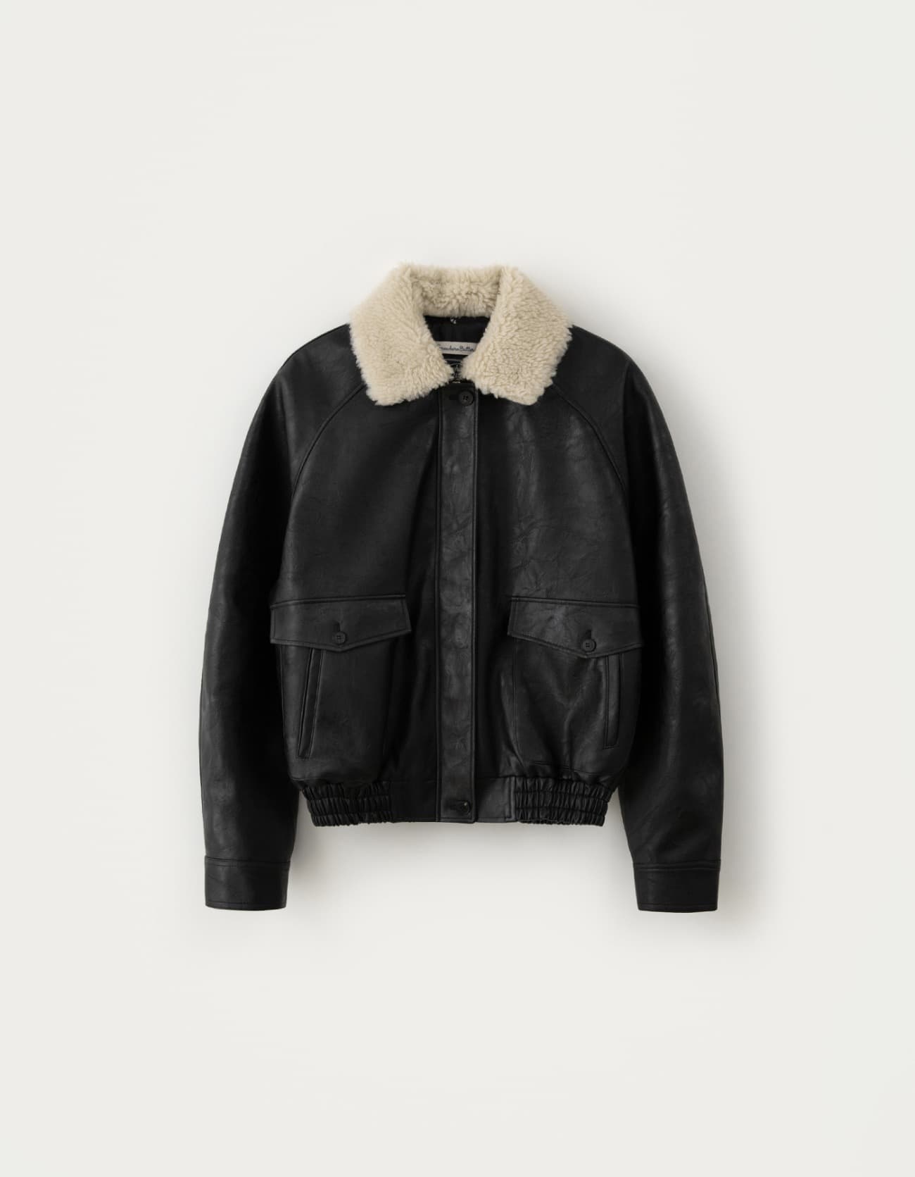 Milo Leather Blouson - Black