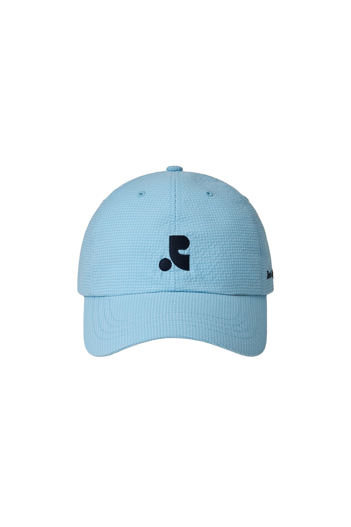 GINGHAM CHECK PATTERN CAP - SKY BLUE