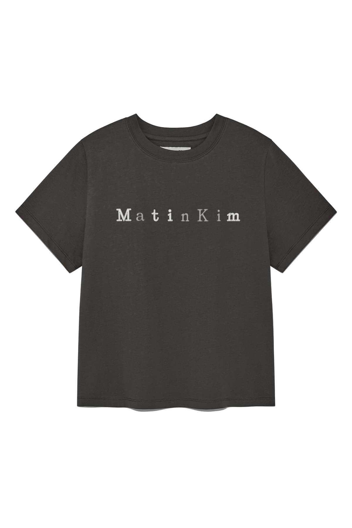 STICKER GRAPHIC LOGO TOP IN CHARCOAL